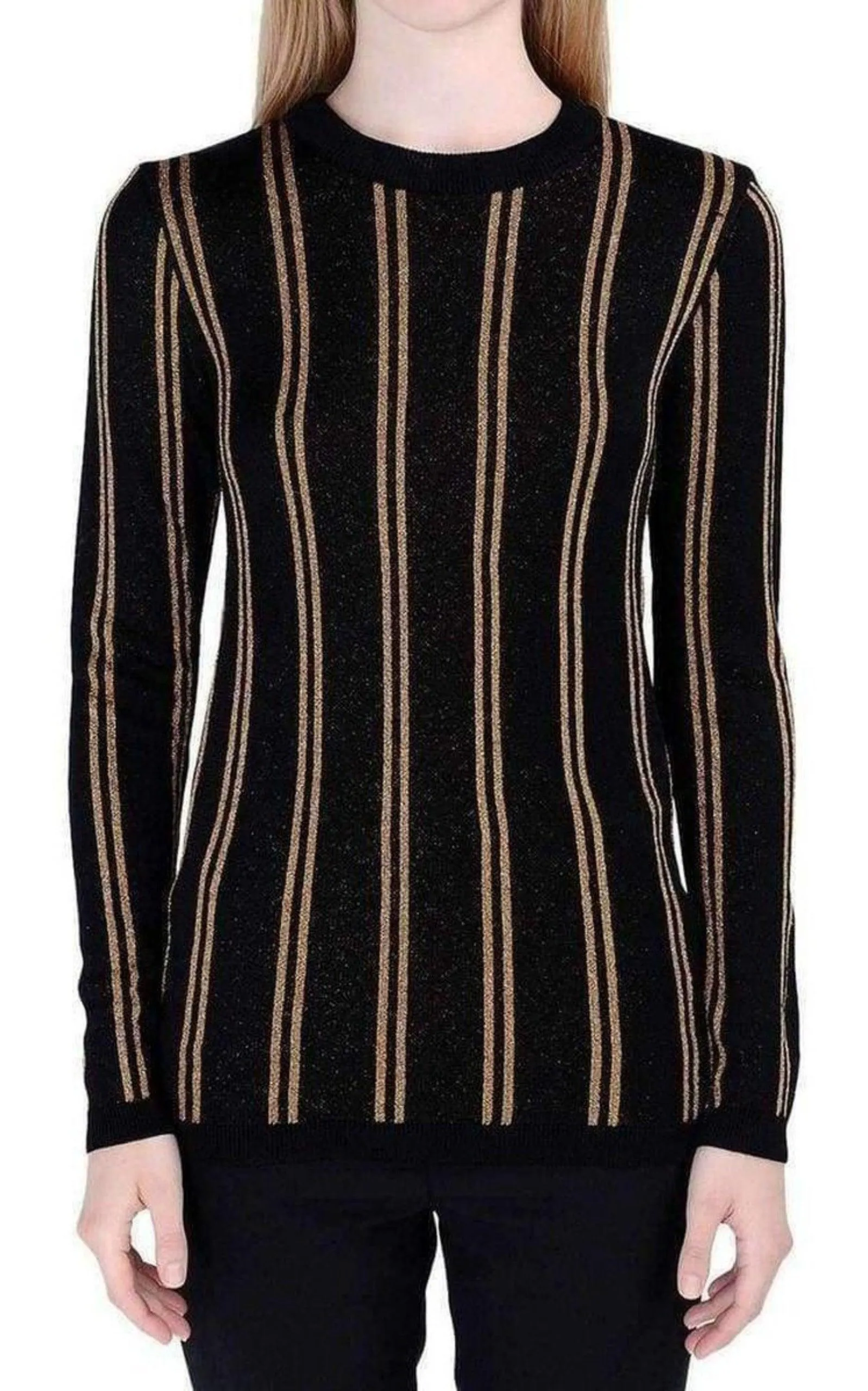Black And Gold Striped Sweater sold by Runaway Catalog product image thumbnail 2