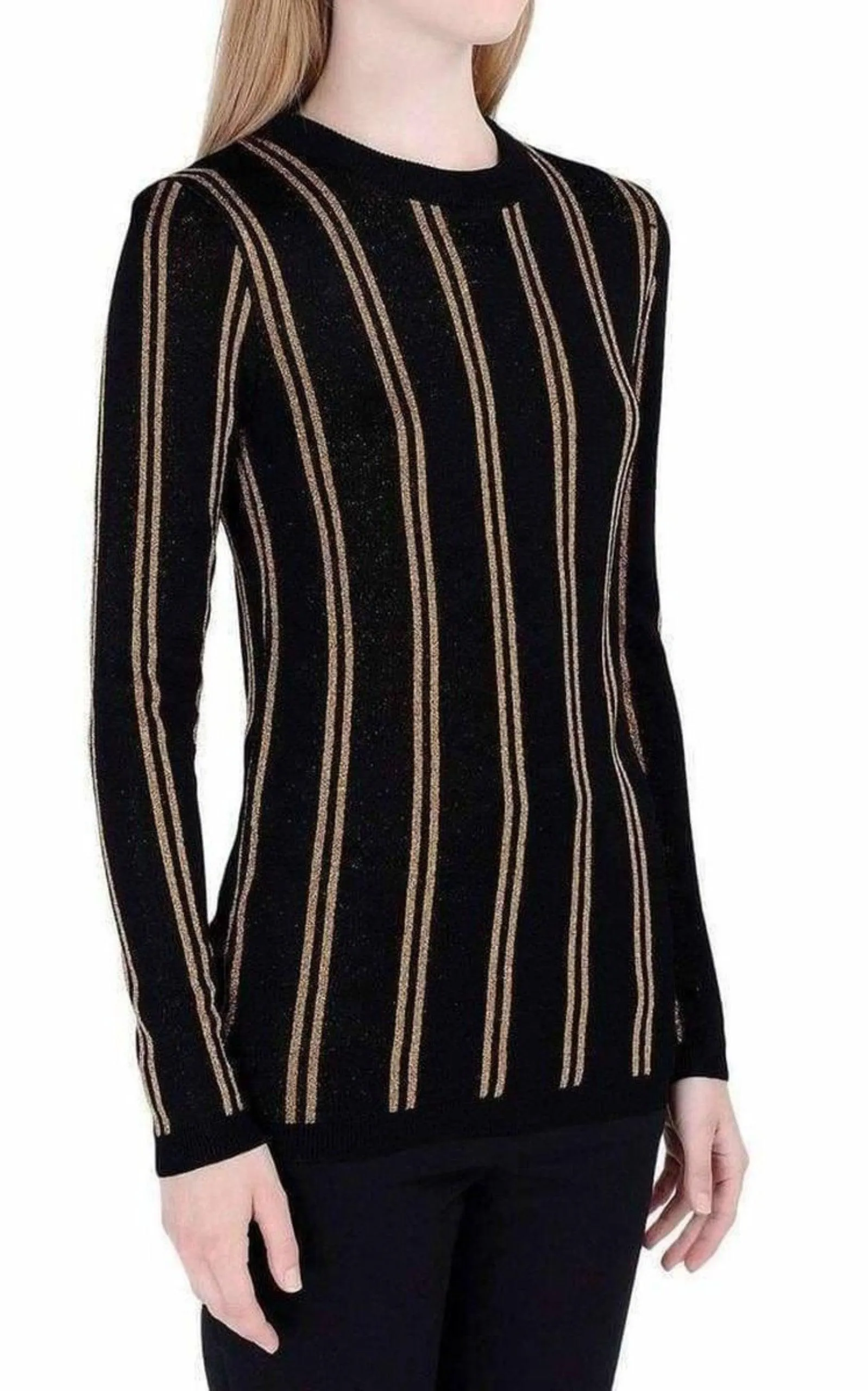 Black And Gold Striped Sweater sold by Runaway Catalog product image thumbnail 3