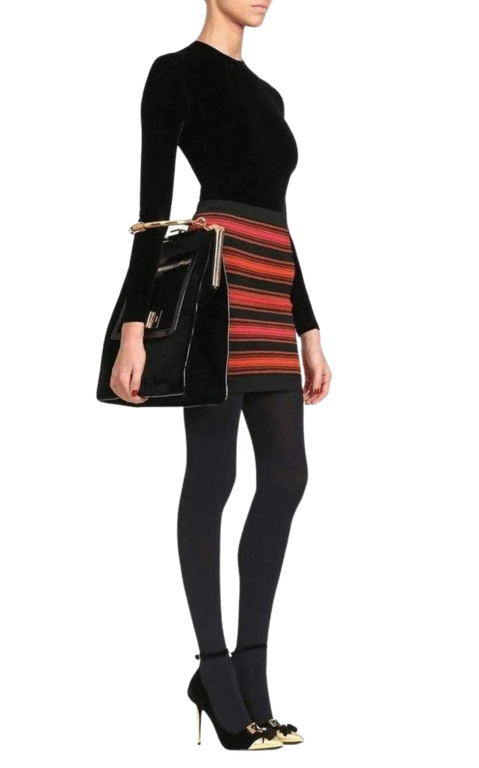 Striped Stretch-Knit Mini Skirt sold by Runaway Catalog product image thumbnail 4