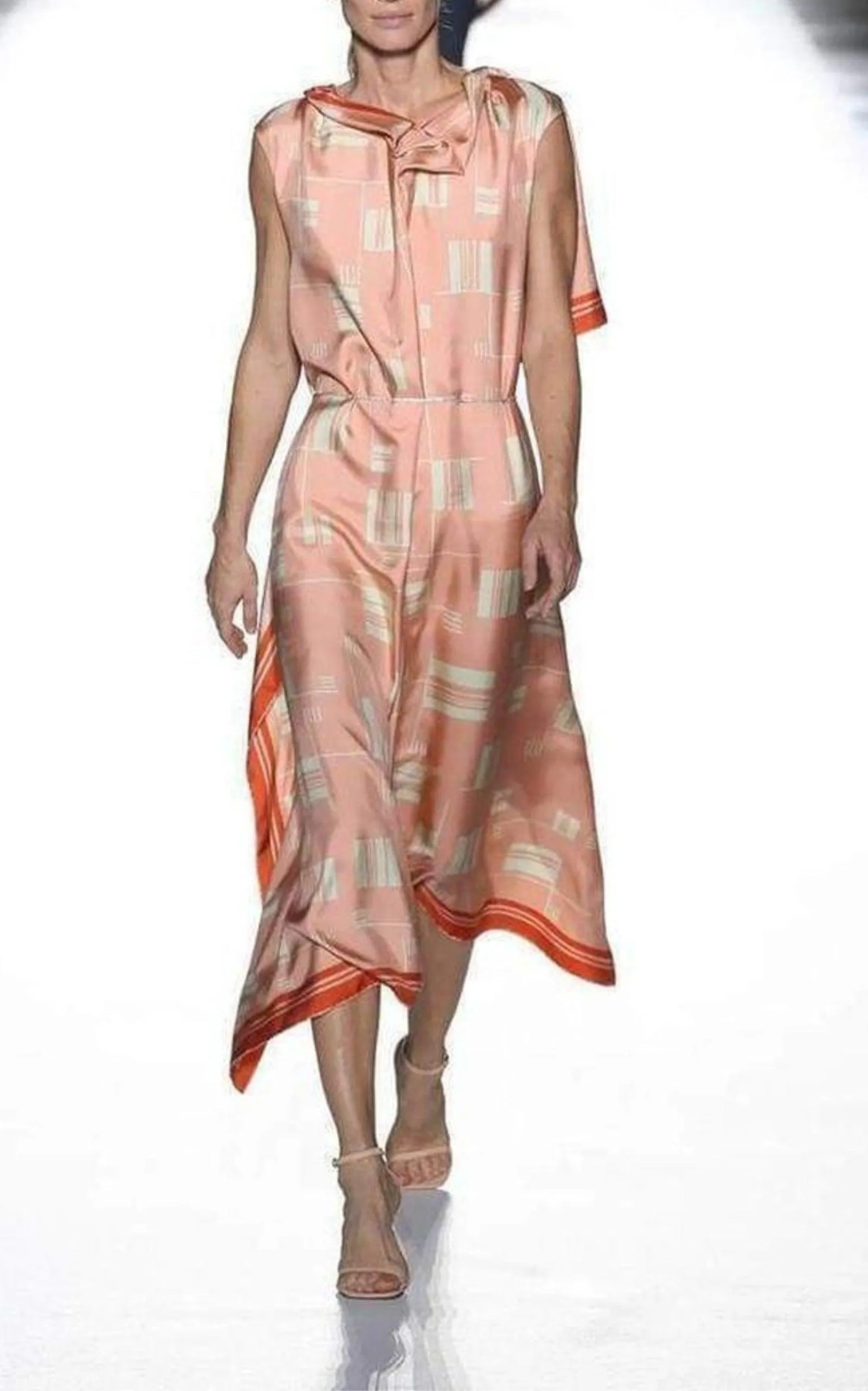 Geometric Silk Overlay Dress sold by Runaway Catalog product image thumbnail 5