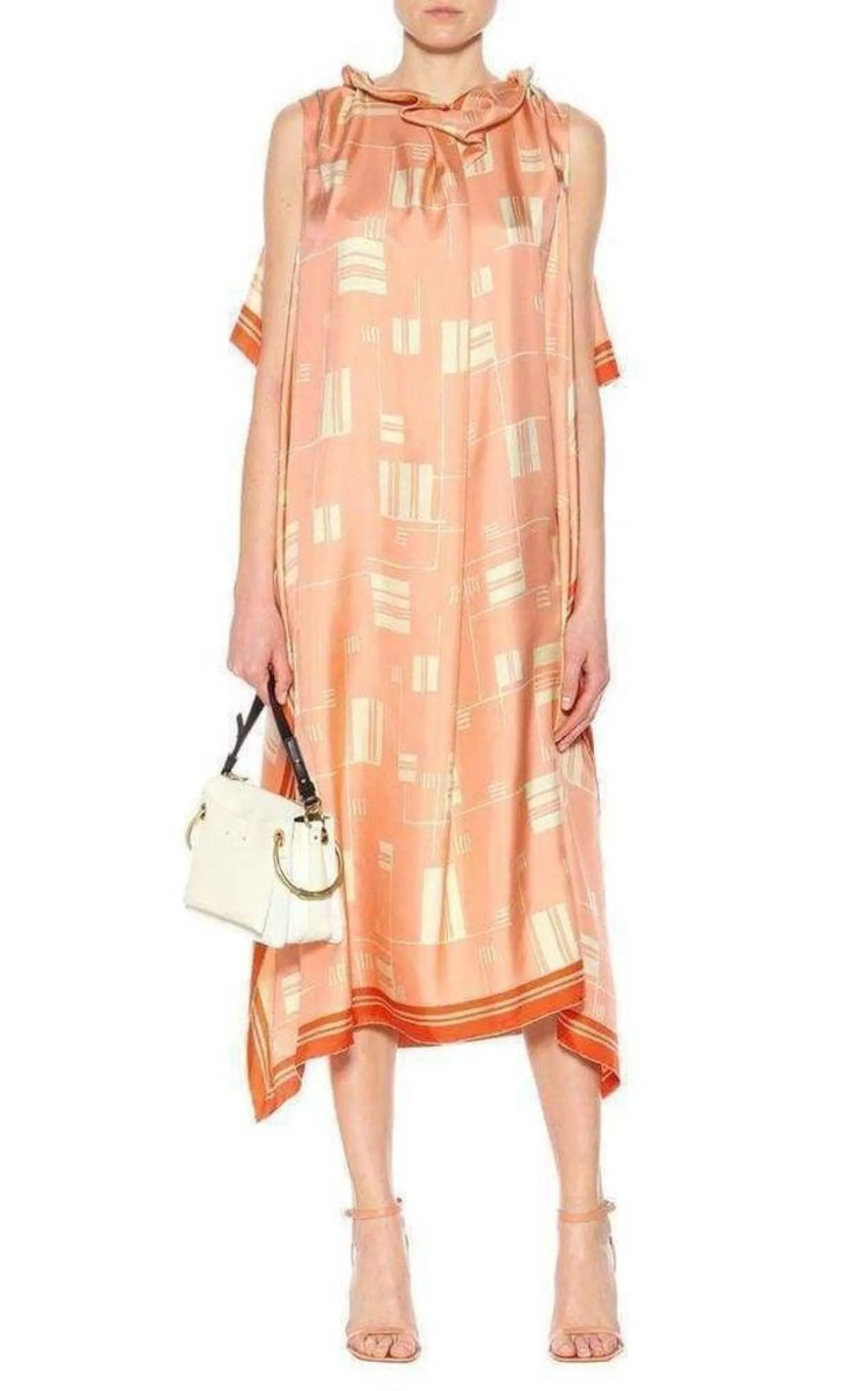 Geometric Silk Overlay Dress sold by Runaway Catalog product image thumbnail 2