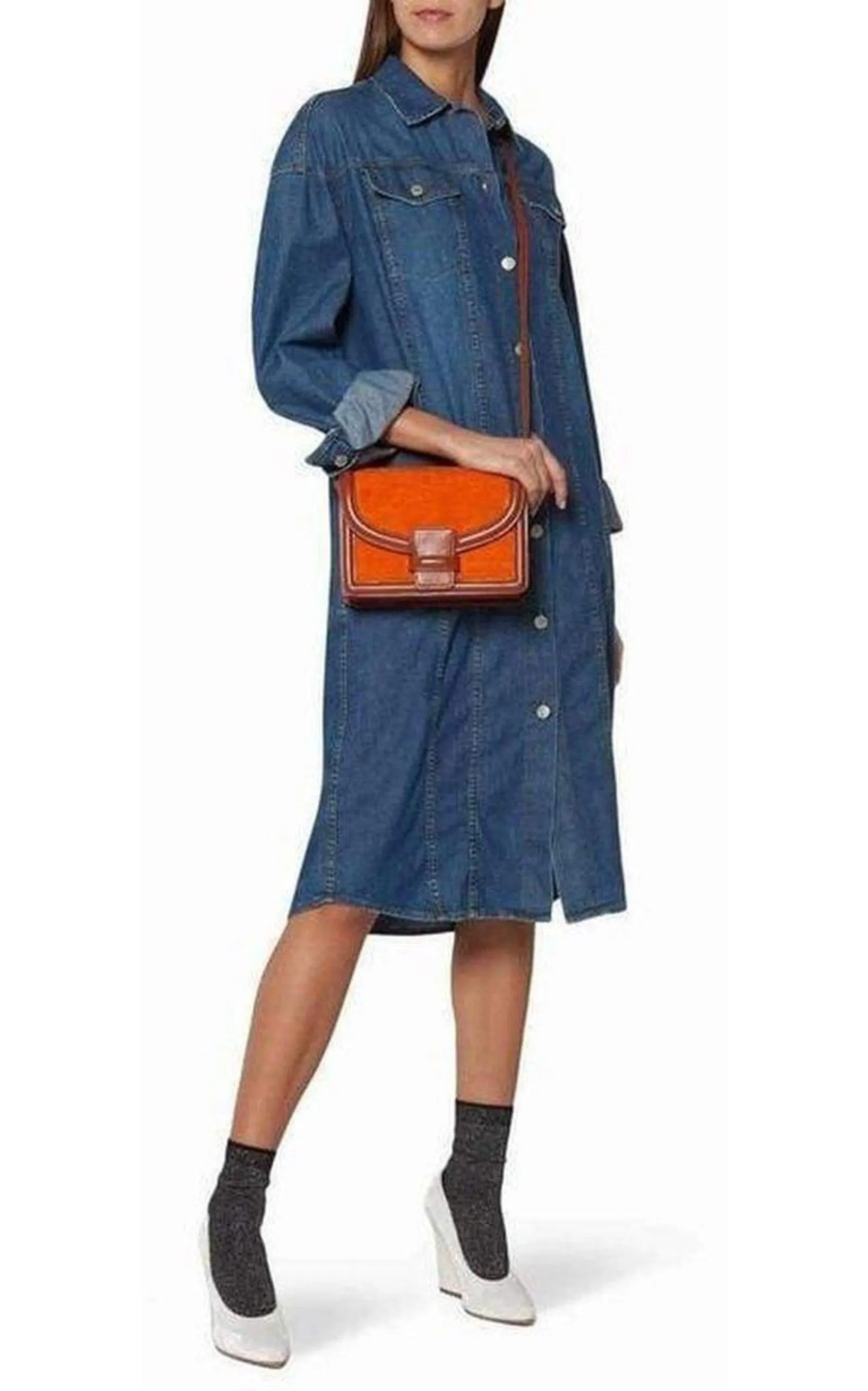 Doralie Blue Denim Shirt Dress sold by Runaway Catalog product image thumbnail 2
