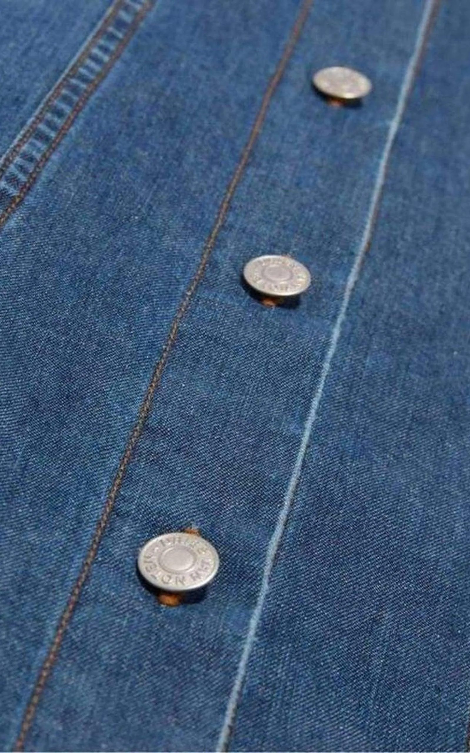 Doralie Blue Denim Shirt Dress sold by Runaway Catalog product image thumbnail 5