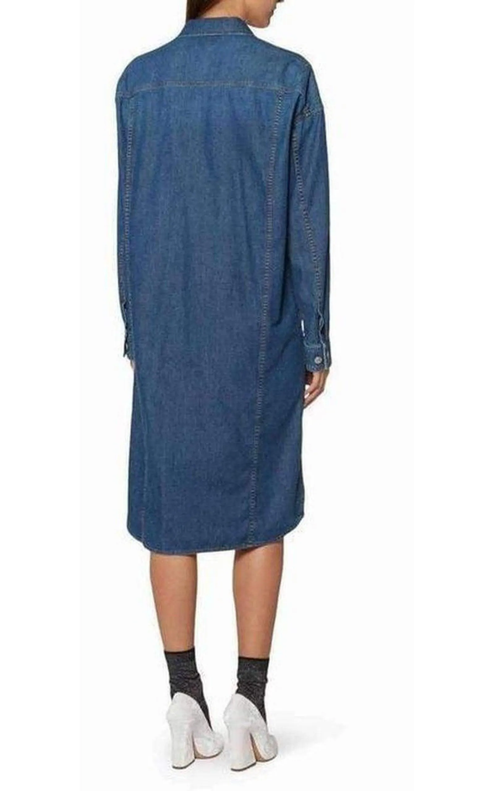 Doralie Blue Denim Shirt Dress sold by Runaway Catalog product image thumbnail 4