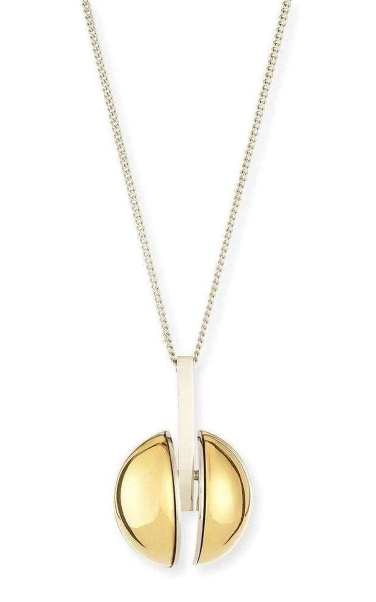 Two Tone Golden Pendent Necklace sold by Runaway Catalog product image thumbnail 3