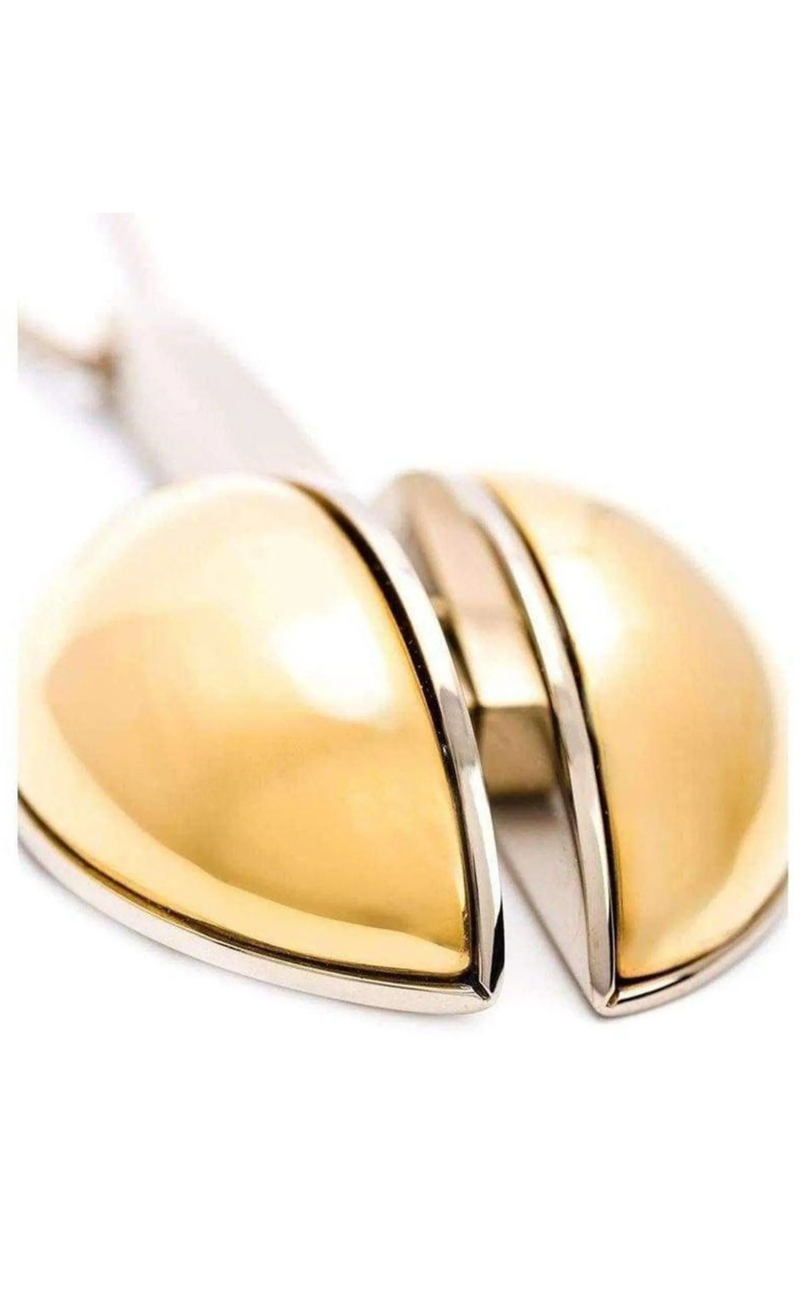 Two Tone Golden Pendent Necklace sold by Runaway Catalog product image thumbnail 5