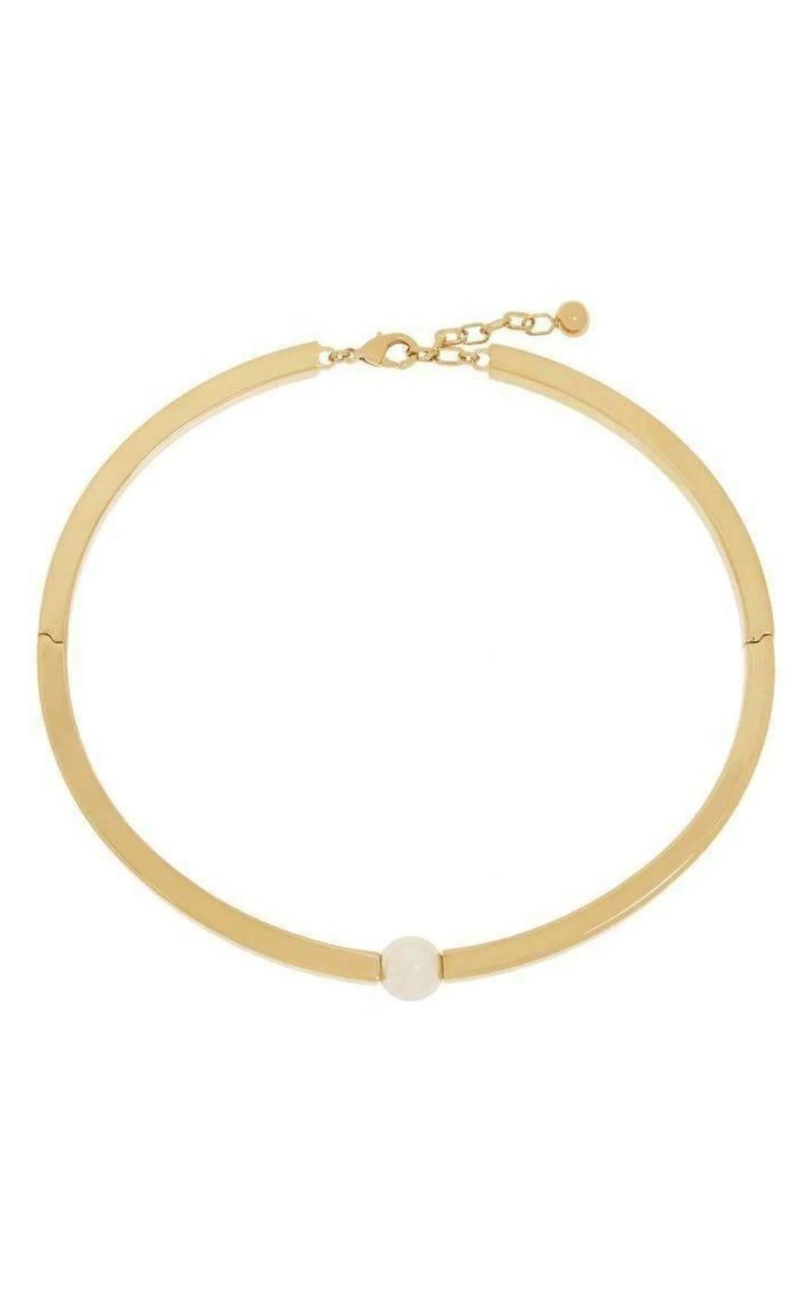 Darcey Inset Swarovski Pearl Chunky Torque Necklace sold by Runaway Catalog