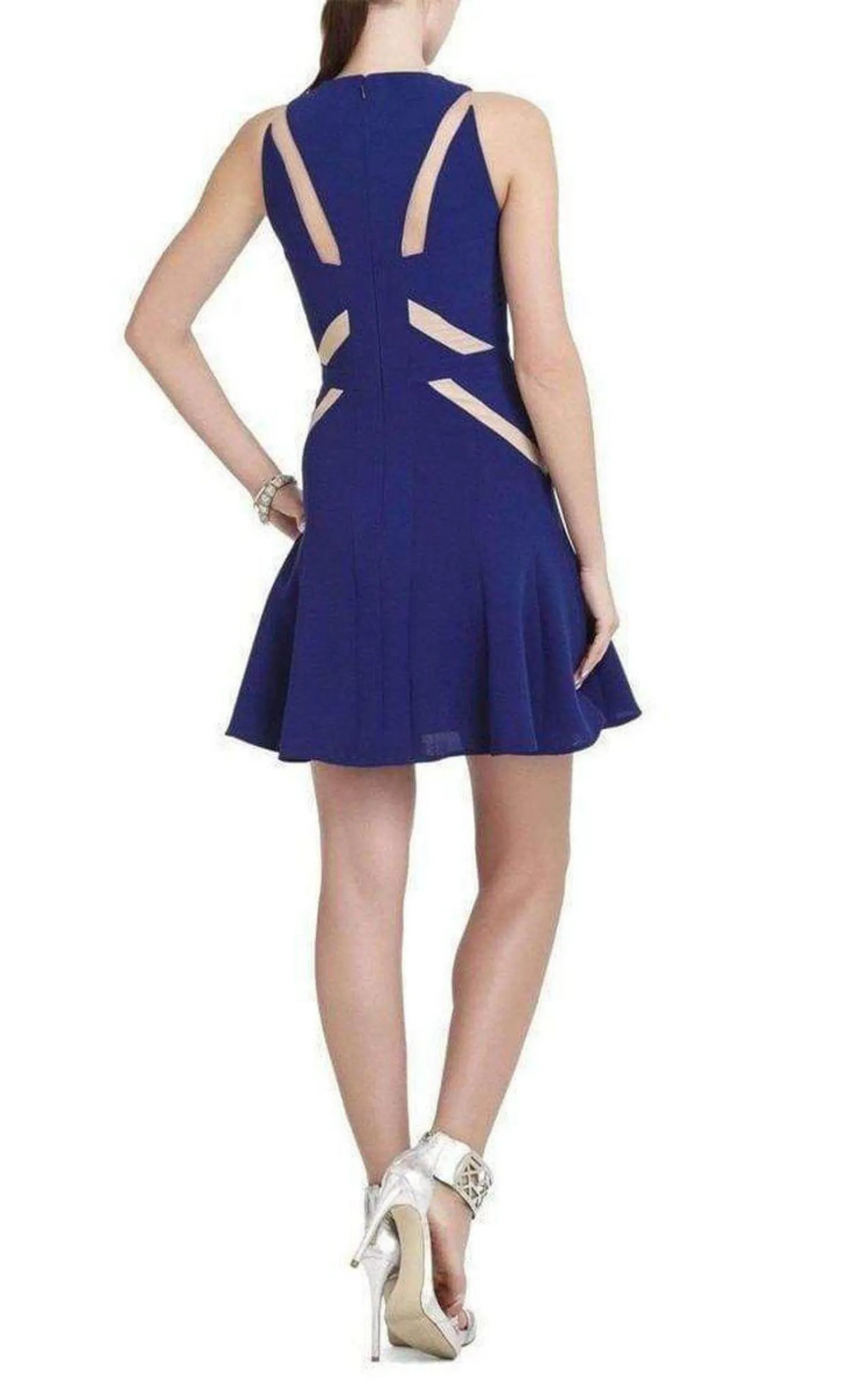 Solie Tulle Insert Cut Out Blue Dress sold by Runaway Catalog product image thumbnail 3