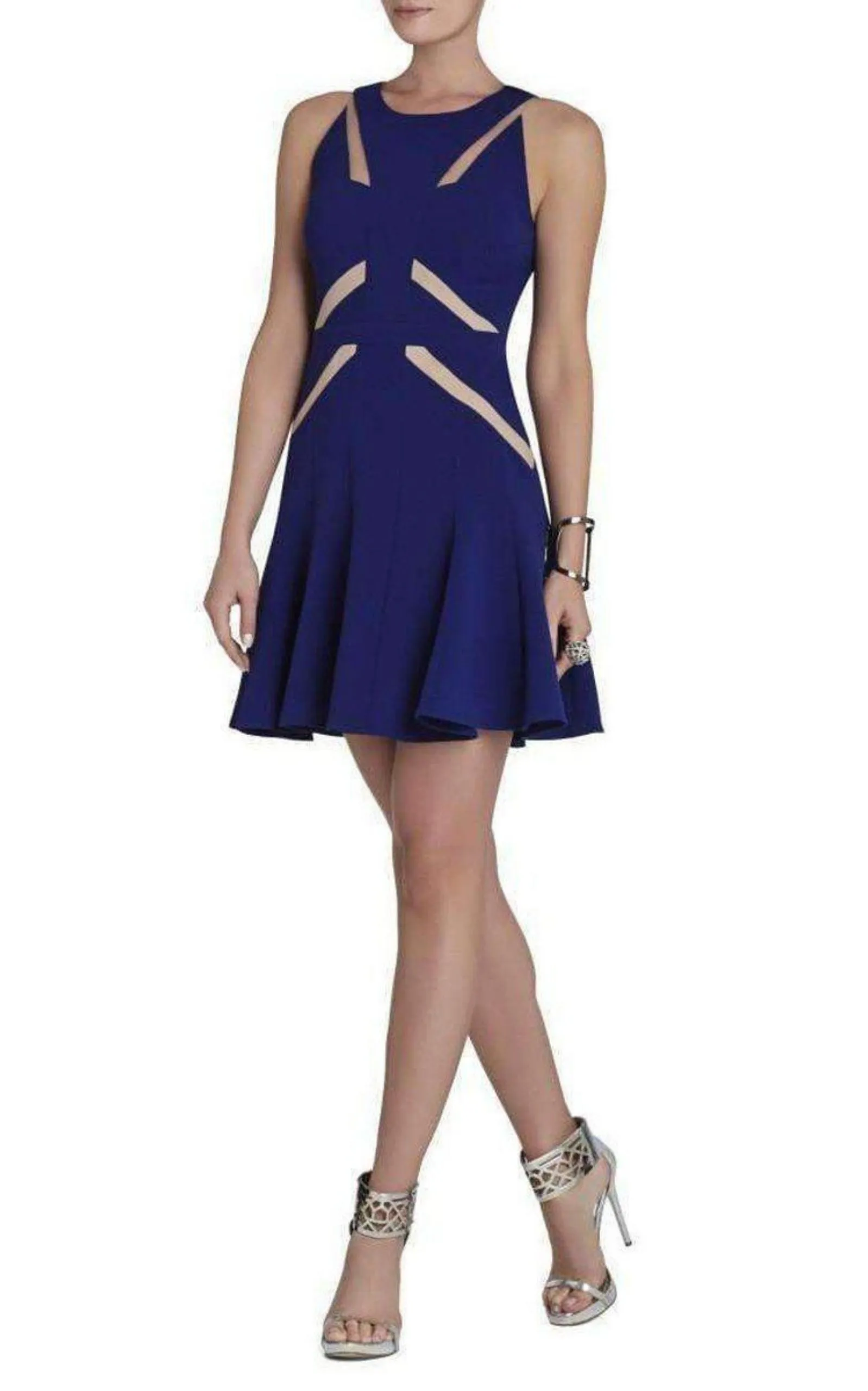 Solie Tulle Insert Cut Out Blue Dress sold by Runaway Catalog product image thumbnail 2