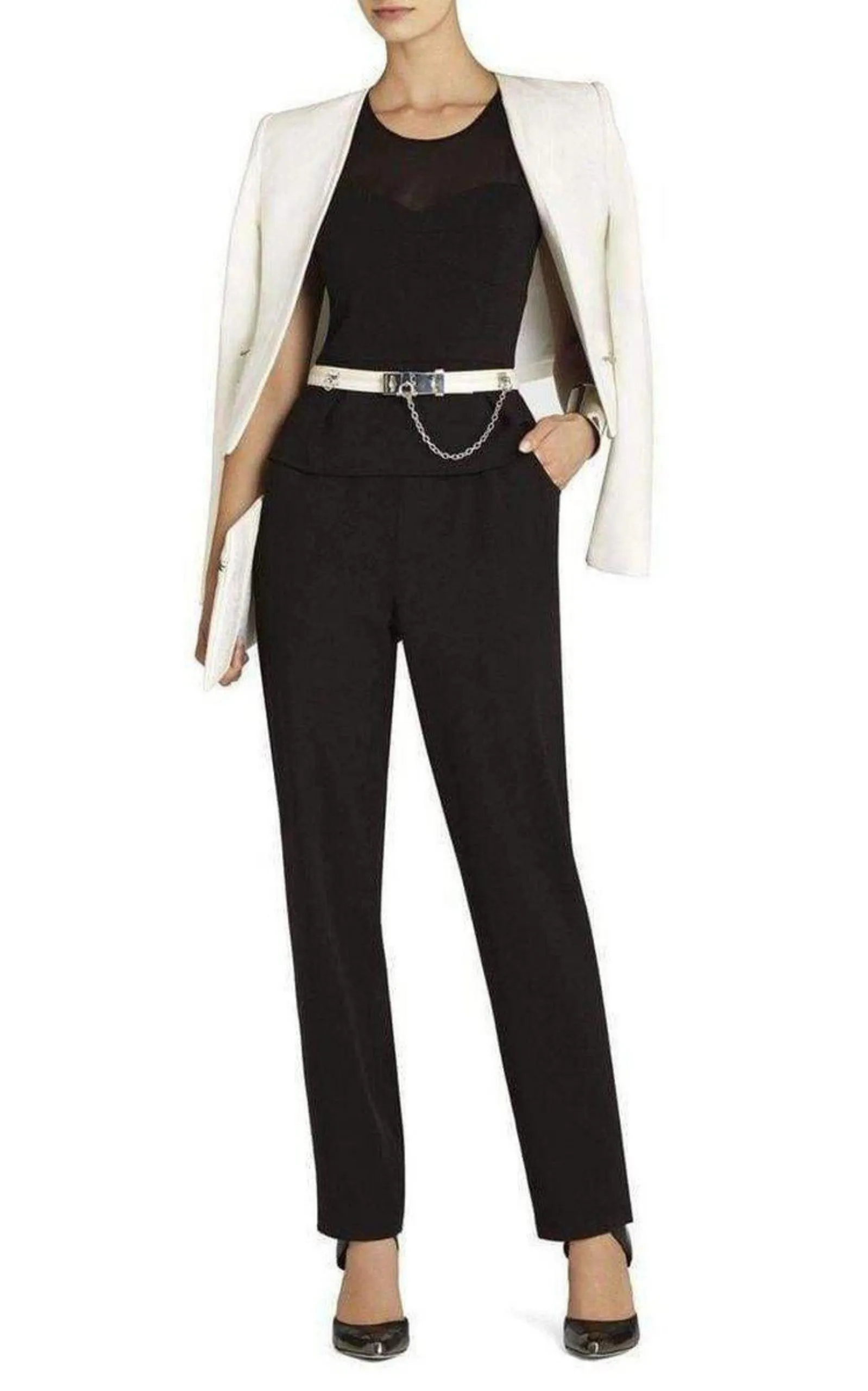 Oliana Black Bustier Pantsuit sold by Runaway Catalog product image thumbnail 2