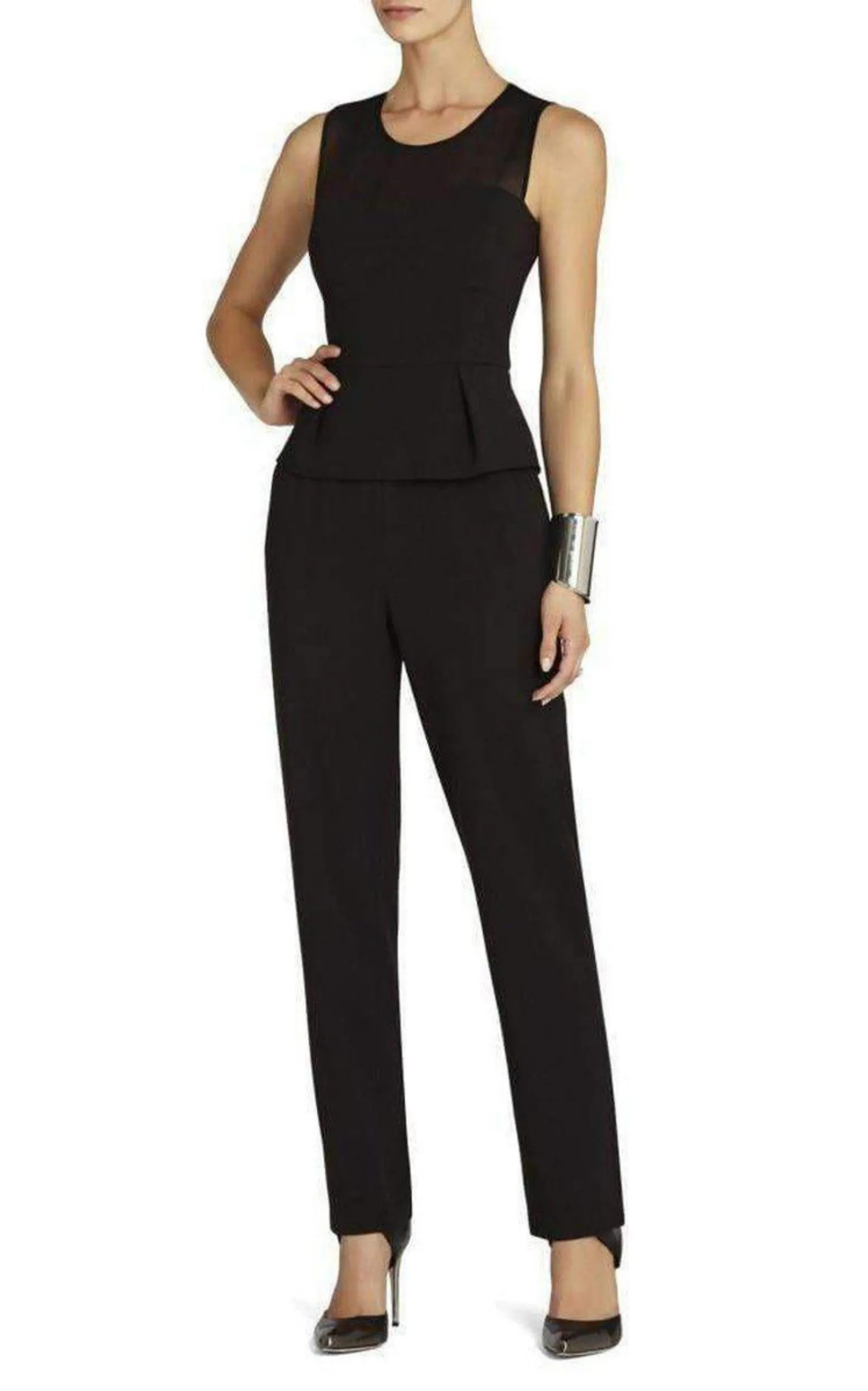 Oliana Black Bustier Pantsuit sold by Runaway Catalog