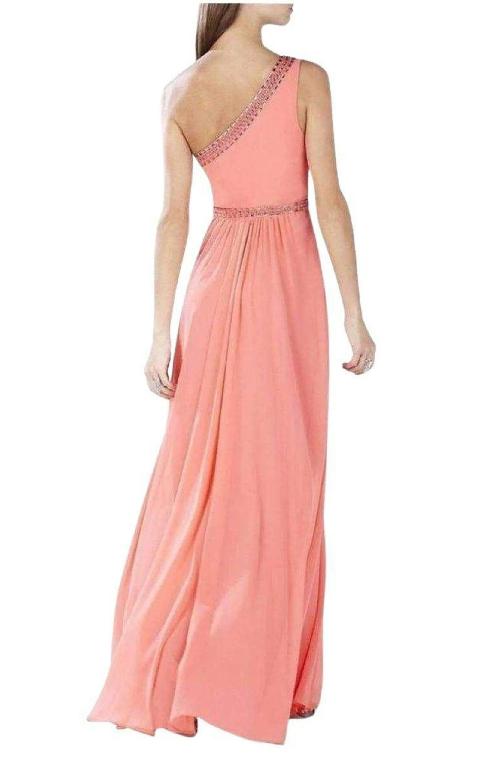 Daniele Coral One Shoulder Embellished Gown sold by Runaway Catalog product image thumbnail 3