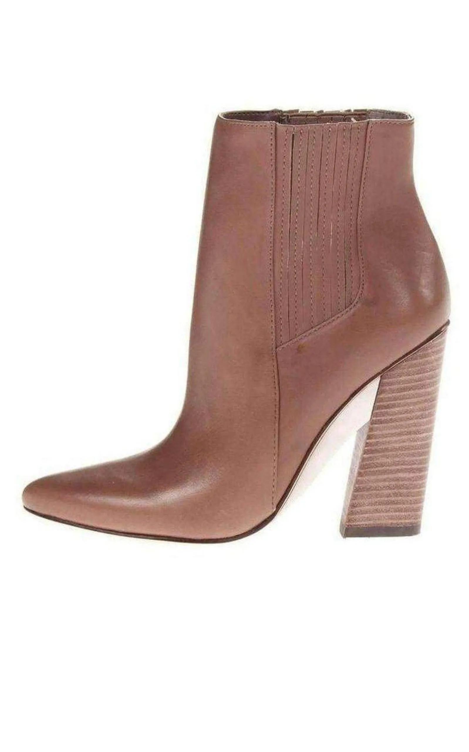 Metild Beige Leather High Heel Bootie sold by Runaway Catalog product image thumbnail 2