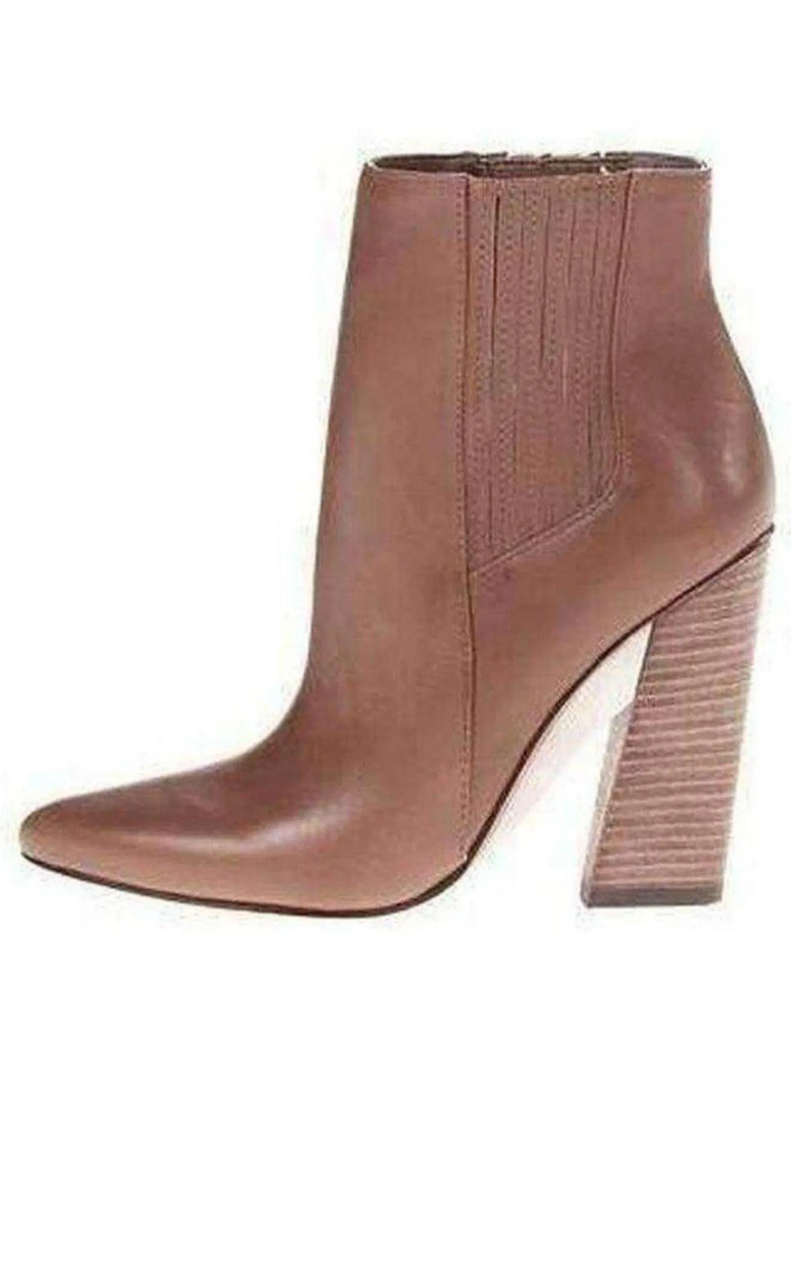 Metild Beige Leather High Heel Bootie sold by Runaway Catalog product image thumbnail 5