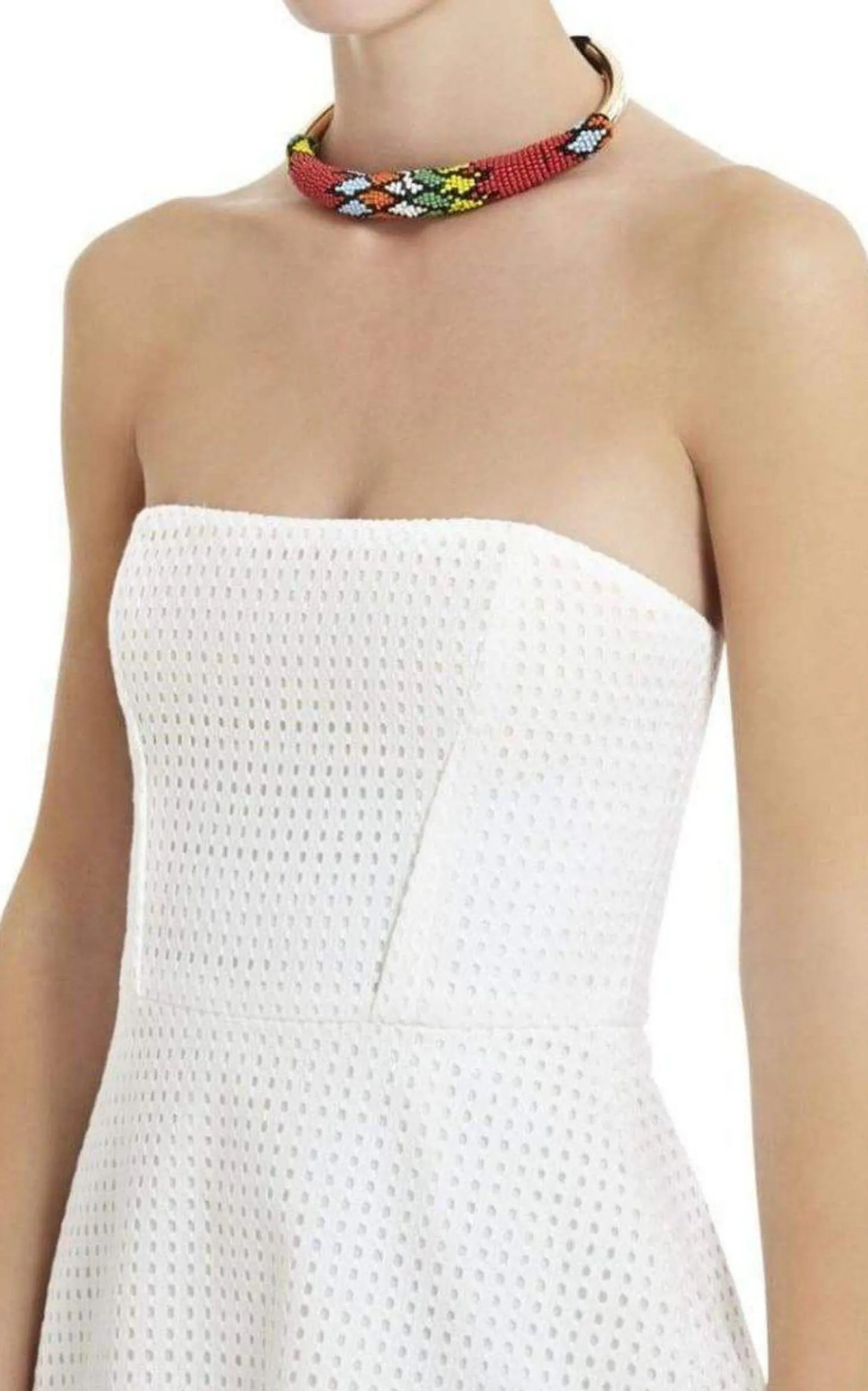 Tribal Seed Bead Necklace sold by Runaway Catalog product image thumbnail 2