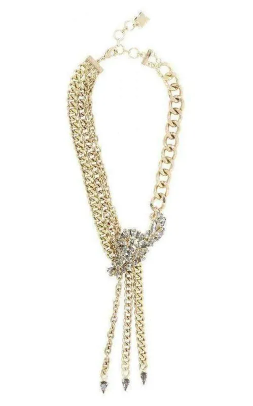 Stone Appliqué Chain Necklace sold by Runaway Catalog