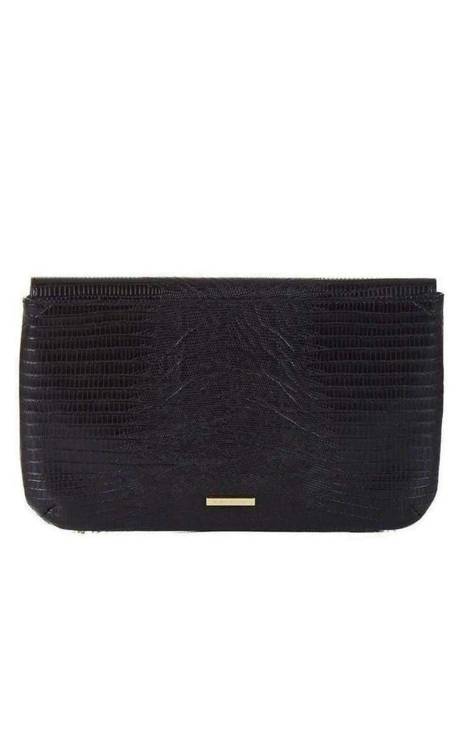 Black Snake Embossed Chain Fringe Clutch sold by Runaway Catalog product image thumbnail 3