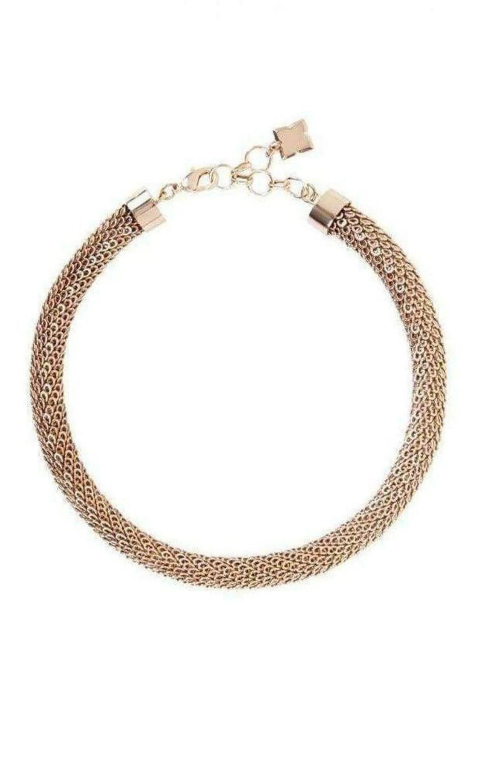 Rose Gold Looped Chain Necklace sold by Runaway Catalog