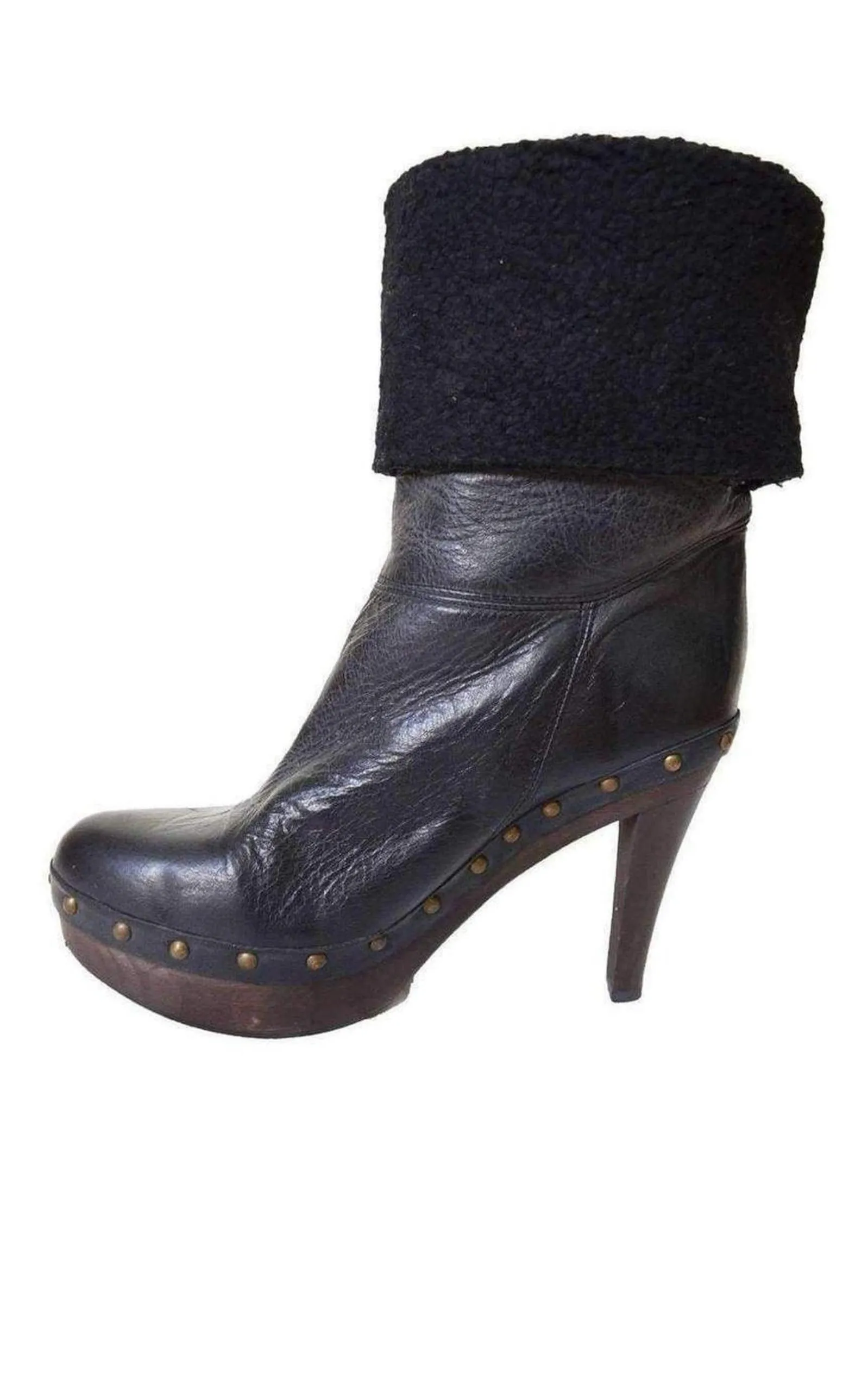 Black Leather Boots sold by Runaway Catalog product image thumbnail 2
