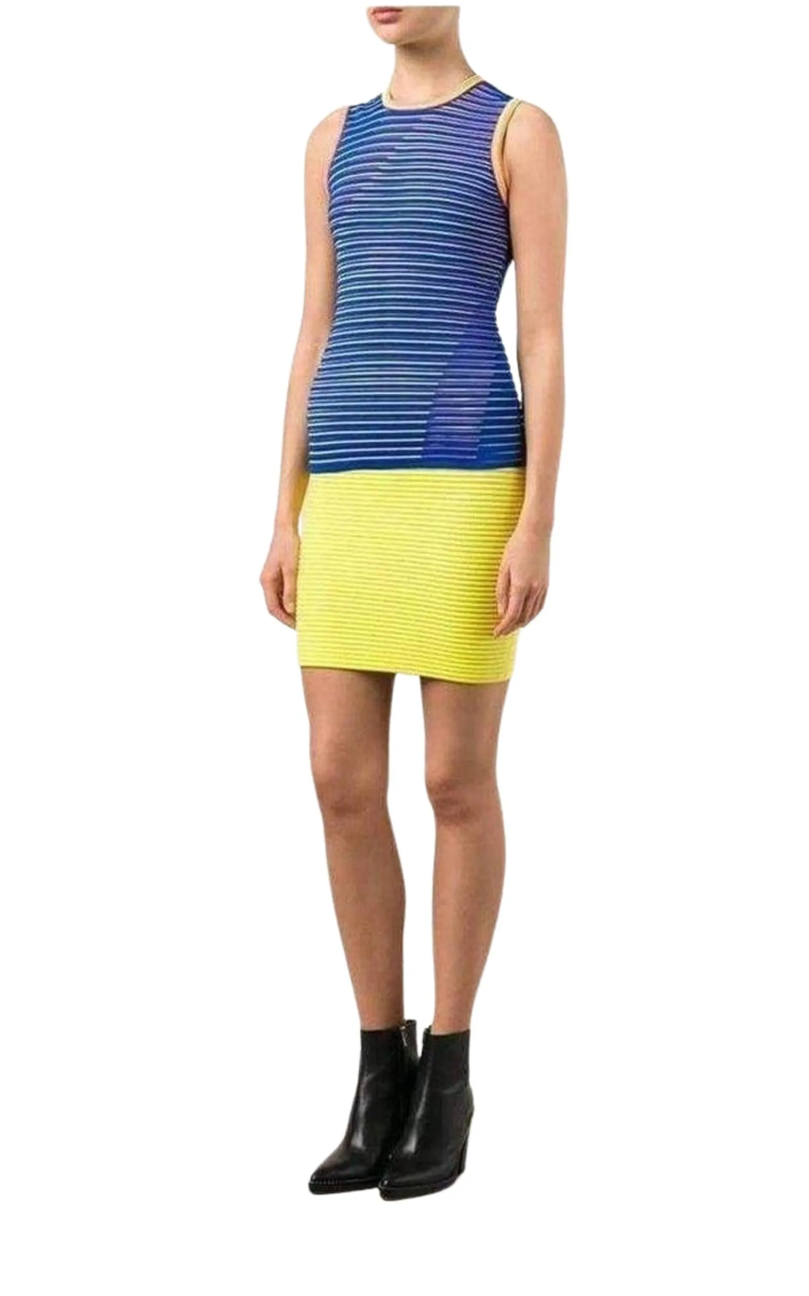 Neon-Yellow Cycling Pencil Skirt sold by Runaway Catalog product image thumbnail 2