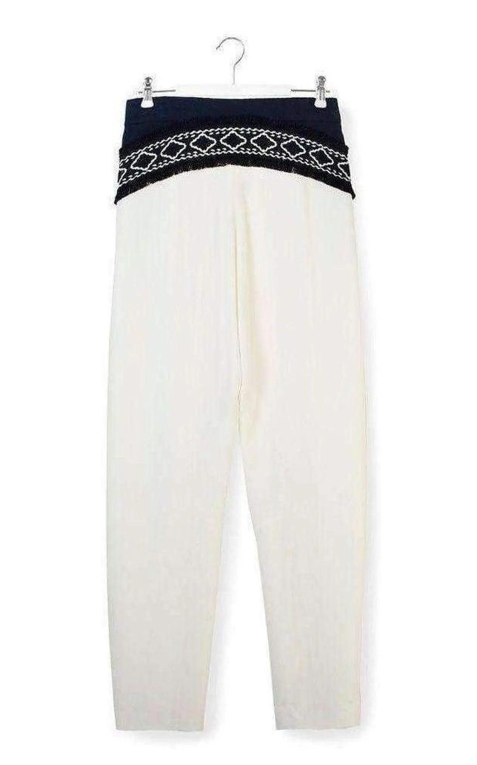 White Embroidered Cotton Pants sold by Runaway Catalog product image thumbnail 5