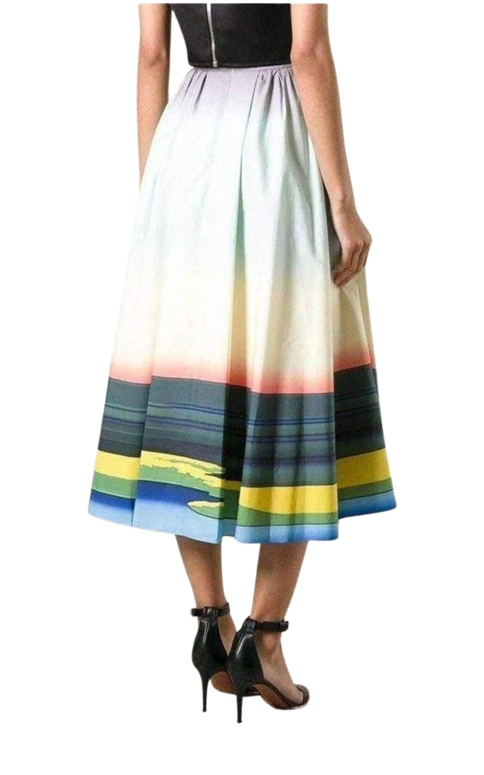 Flamingo Print Cotton Skirt sold by Runaway Catalog product image thumbnail 4