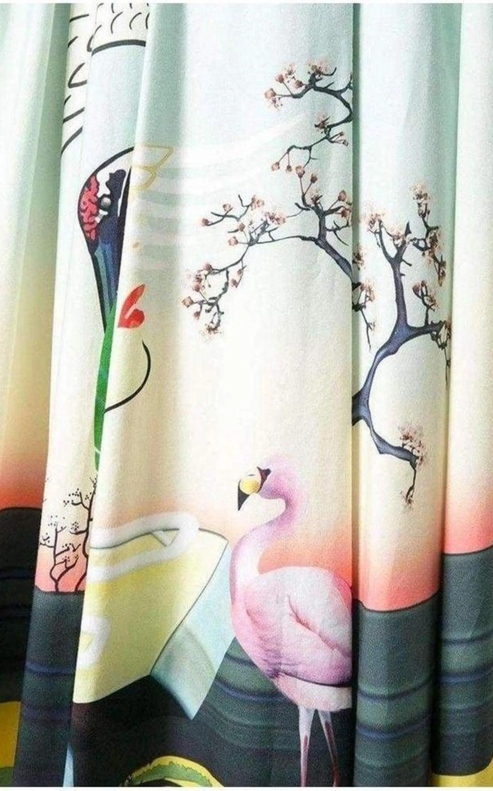Flamingo Print Cotton Skirt sold by Runaway Catalog product image thumbnail 5