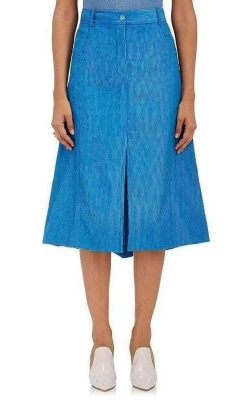 Cotton Blend Corduroy A-Line Skirt sold by Runaway Catalog