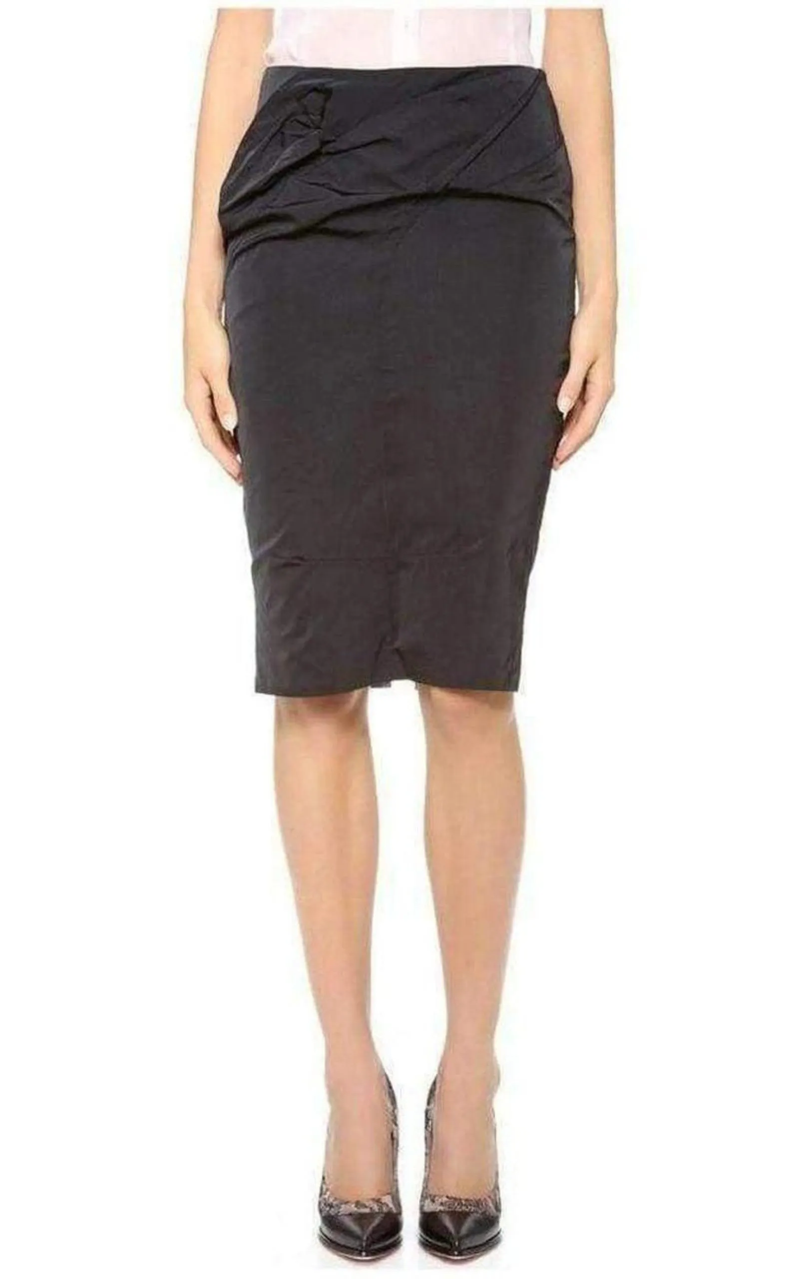 Black Lace Lined Pencil Skirt sold by Runaway Catalog product image thumbnail 4