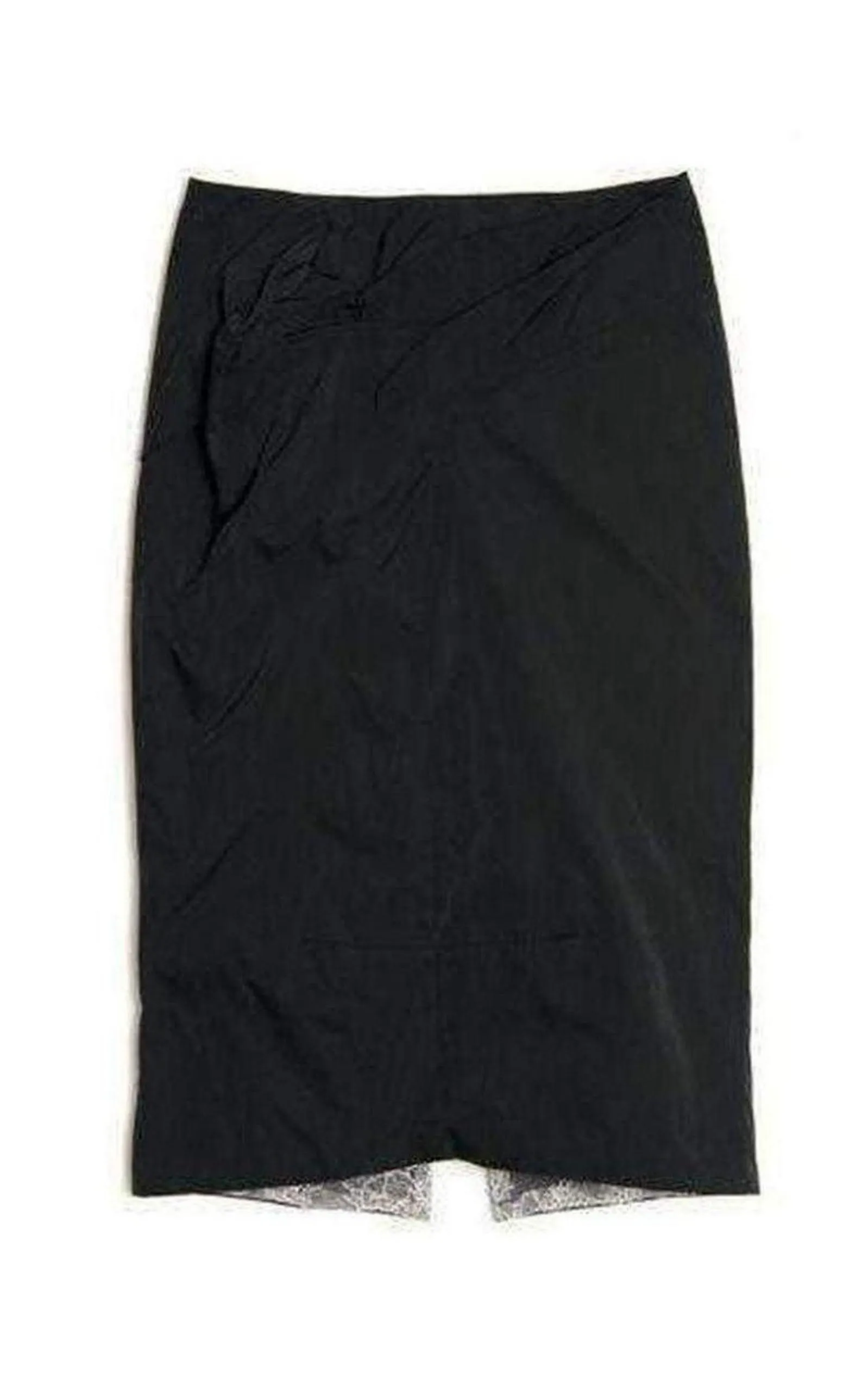 Black Lace Lined Pencil Skirt sold by Runaway Catalog