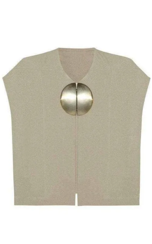 Dagger Mantlette Silk-crepe Jacket sold by Runaway Catalog