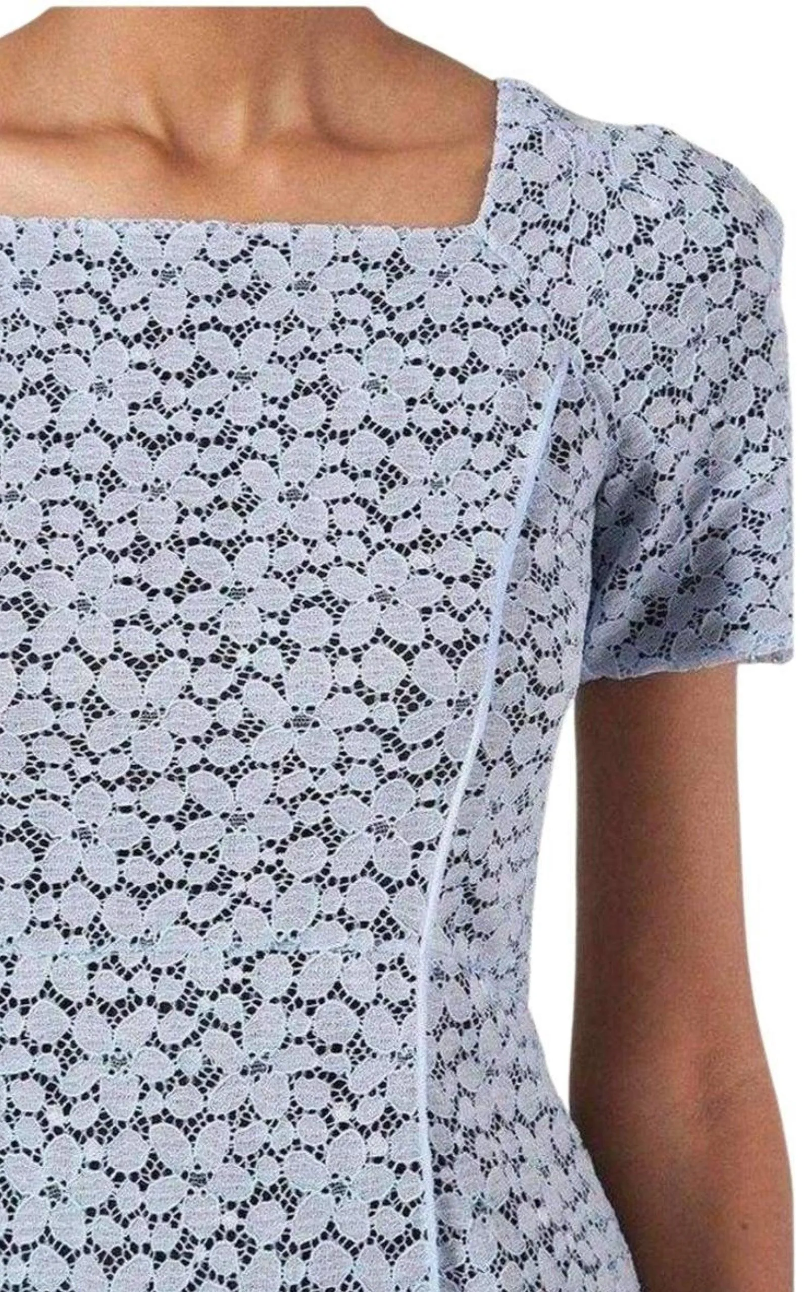 Lace Elbow Sleeve Fitted Dress sold by Runaway Catalog product image thumbnail 5