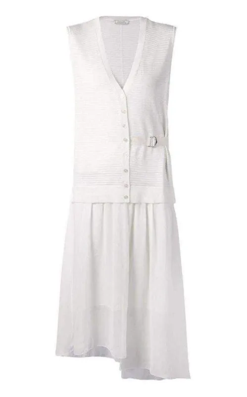 White Wool & Silk Dress sold by Runaway Catalog