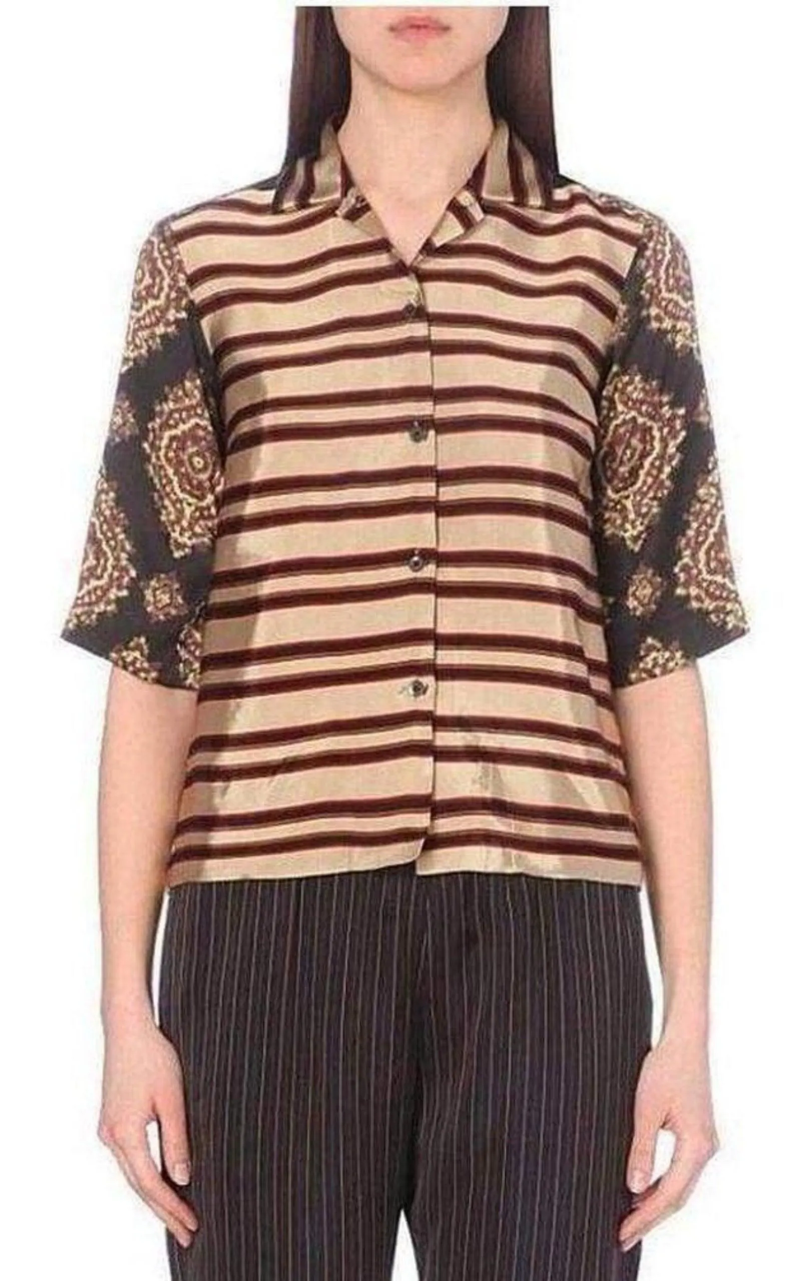 Mixed-Pattern Chanton Shirt sold by Runaway Catalog