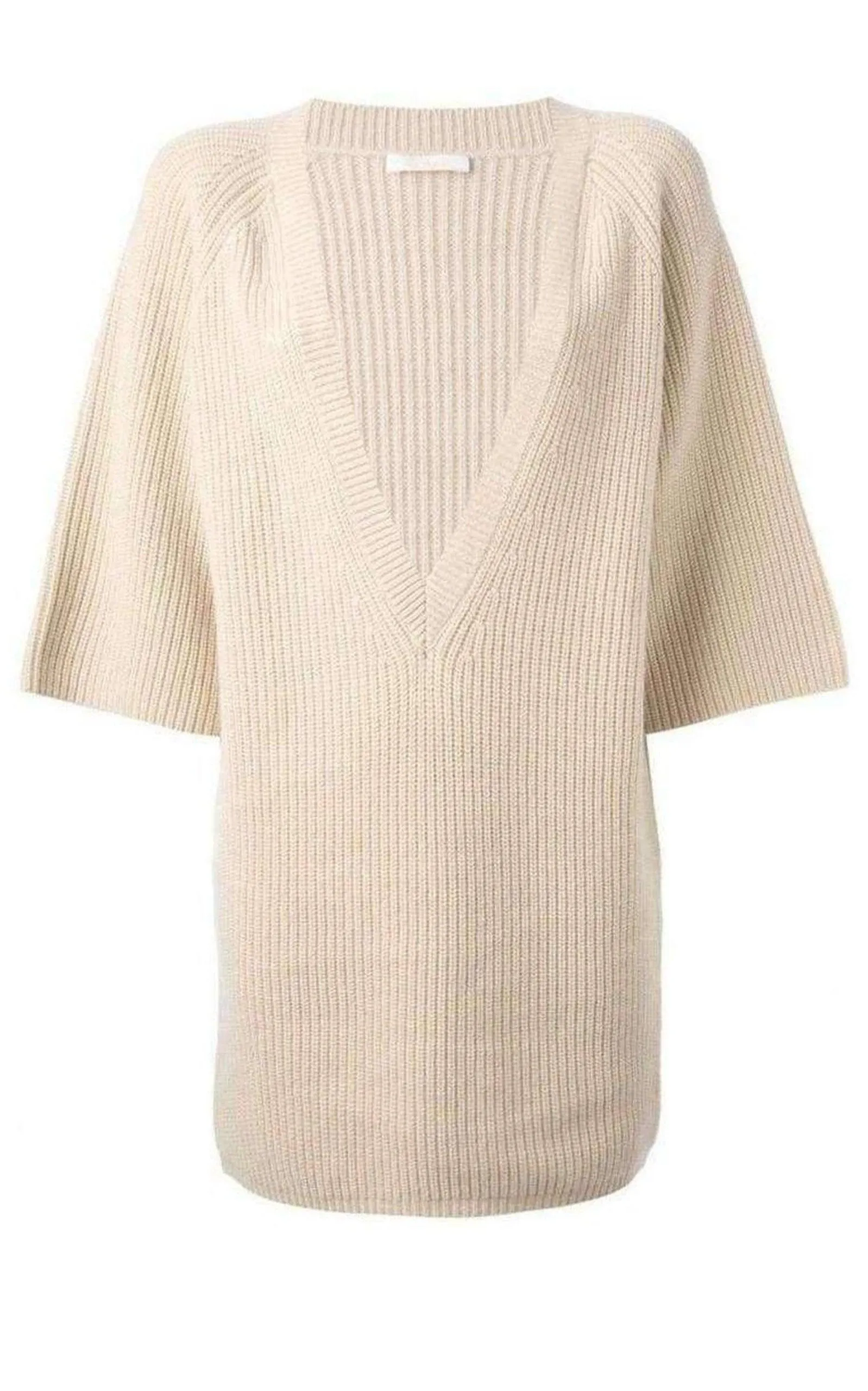 Beige Cashmere Knit Sweater sold by Runaway Catalog