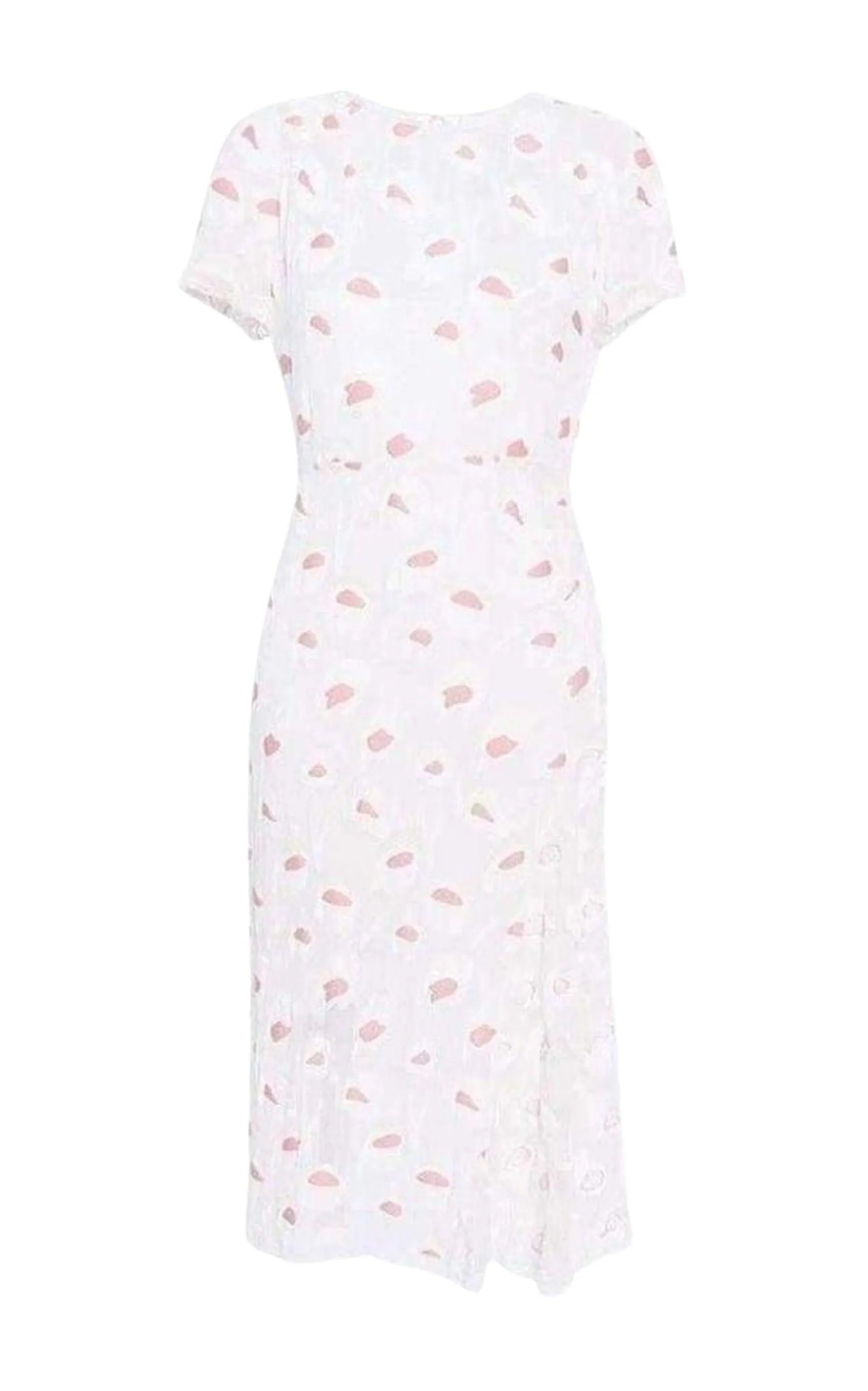 Rose Pivoine And Natural Floral Silk Blend Dress sold by Runaway Catalog