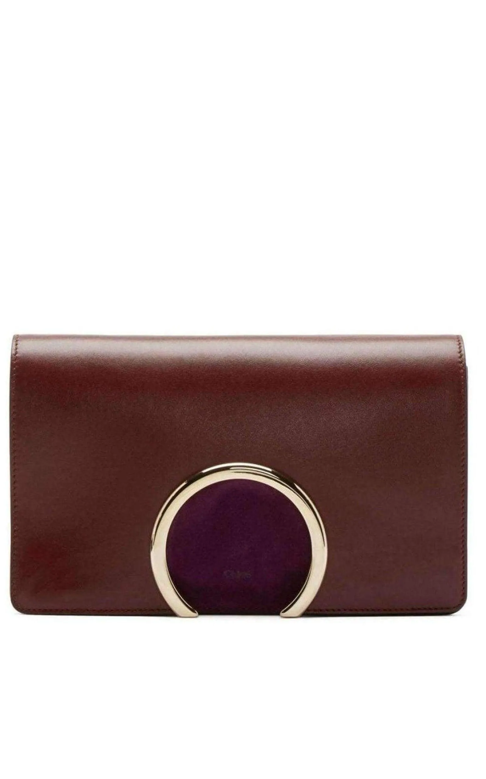 Gabrielle Burgundy Leather Clutch sold by Runaway Catalog