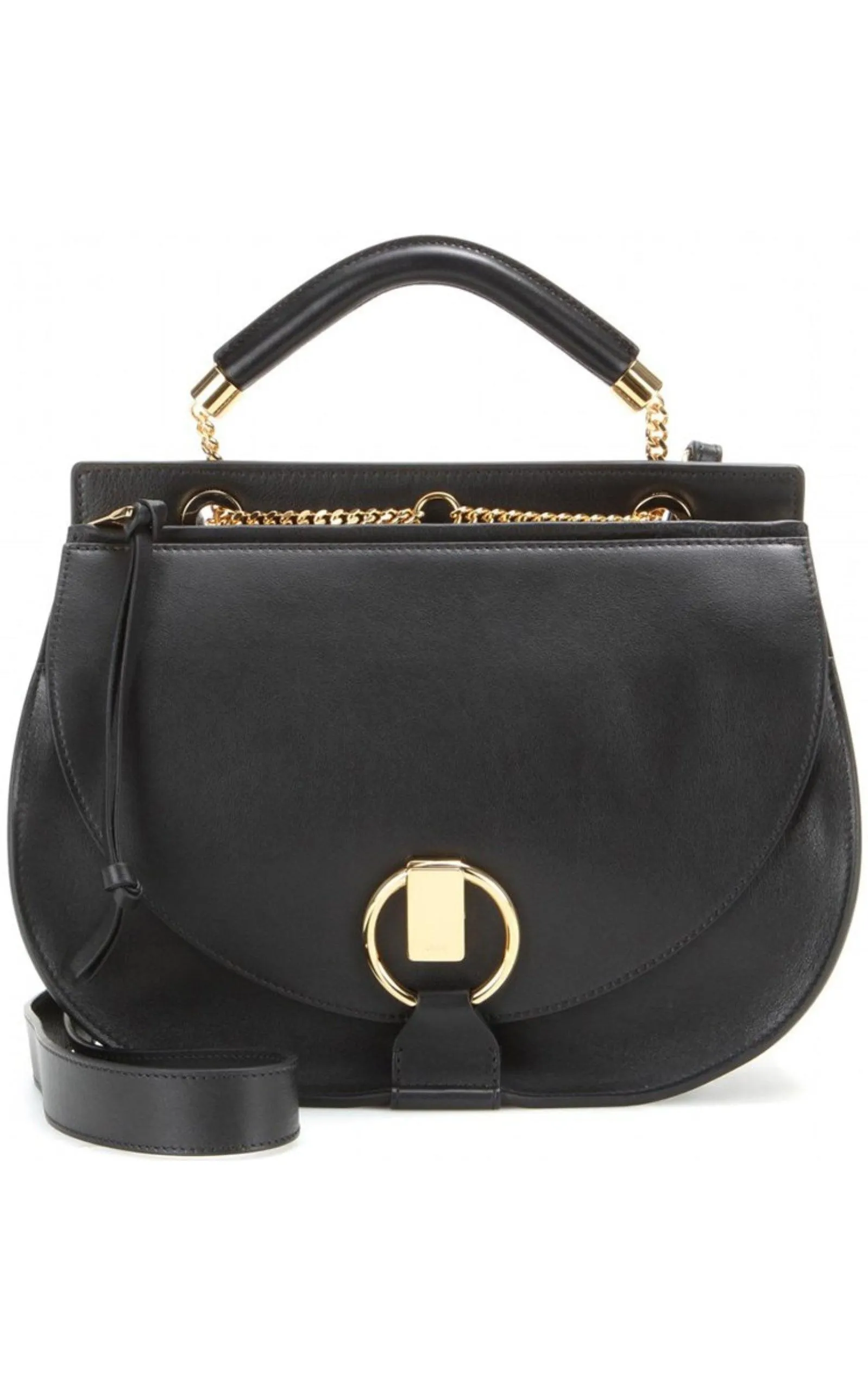 Black Leather Goldie Shoulder Bag sold by Runaway Catalog product image thumbnail 4