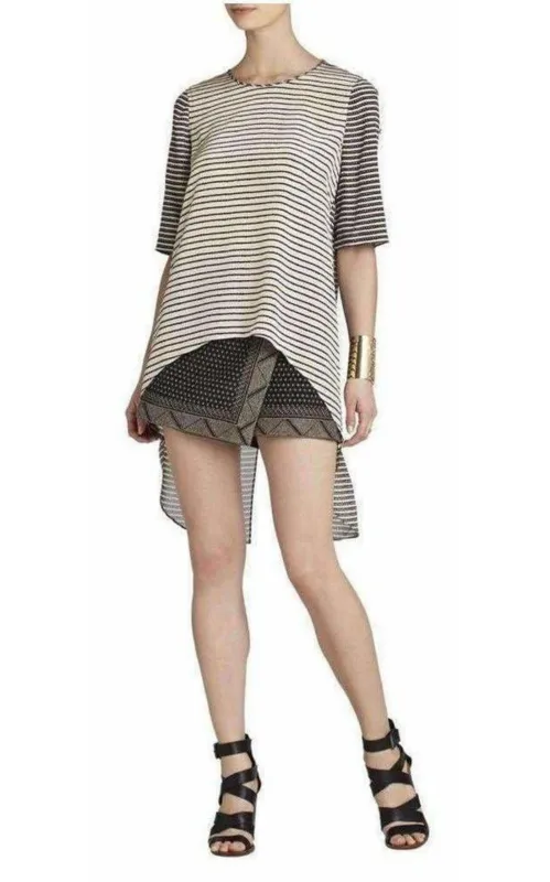 Silk Caterina Split Back Top made by BCBGMaxAzria