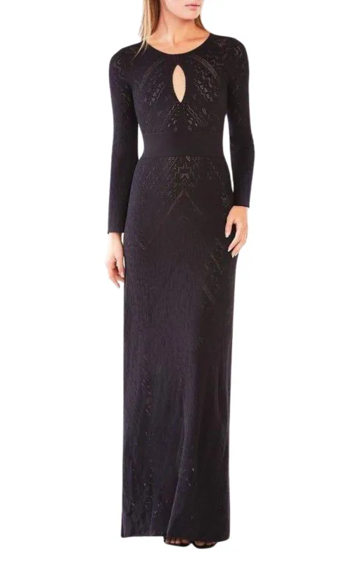 Loryn Cutout Pointelle Maxi Dress made by BCBGMaxAzria