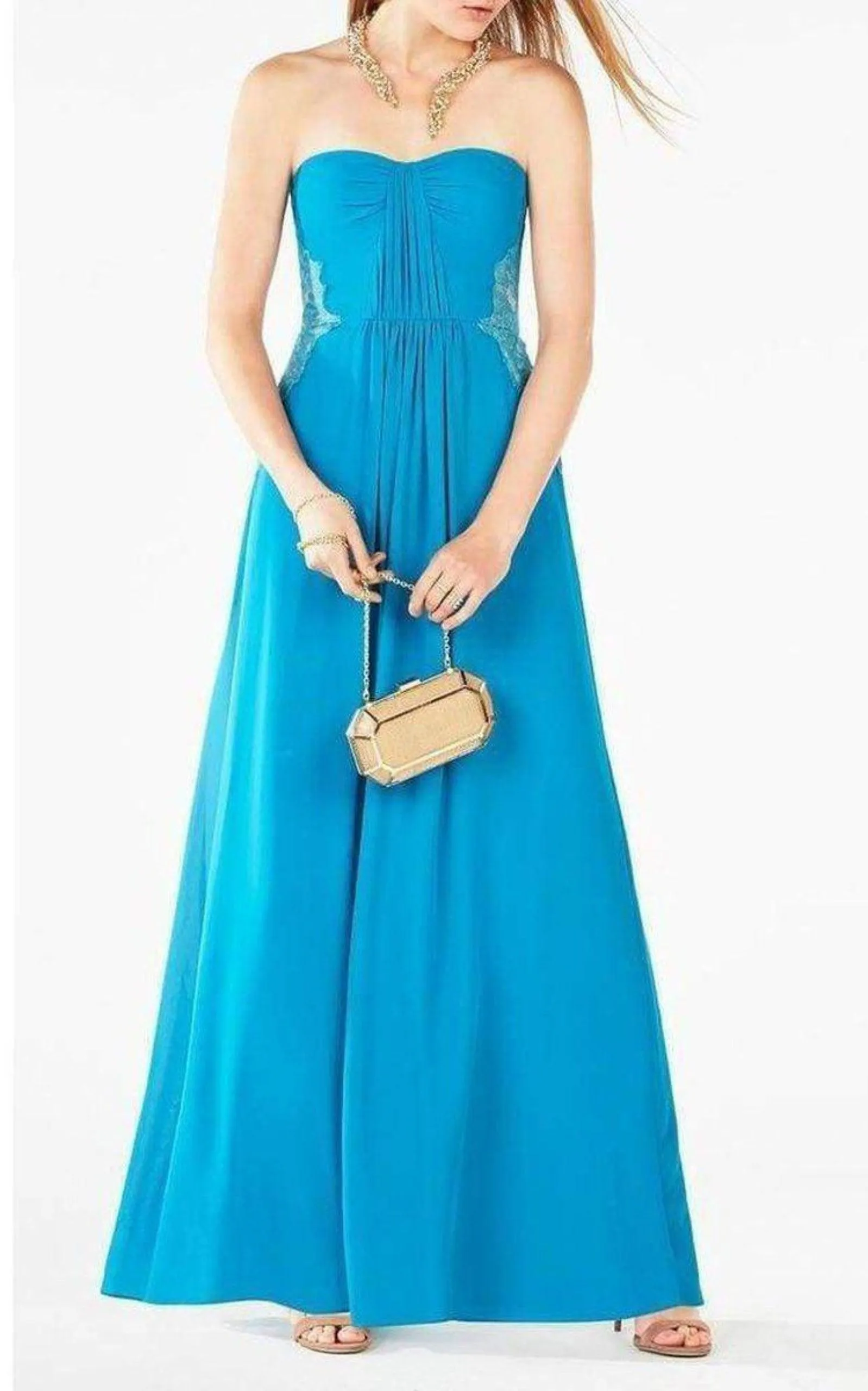 Ashby Strapless Lace-Trim Gown sold by Runaway Catalog product image thumbnail 2
