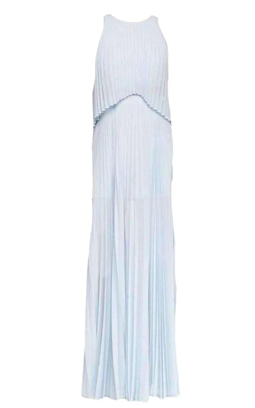 Shaina Sleeveless Pleated Midi Dress sold by Runaway Catalog