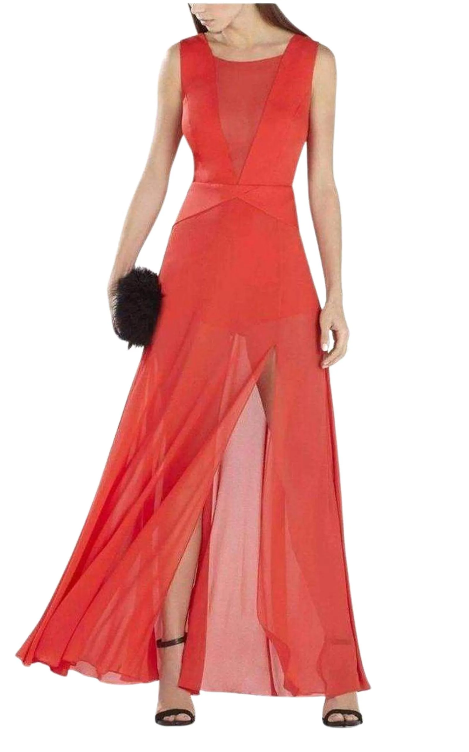 Halee Deep V-Neck Chiffon Skirt Romper sold by Runaway Catalog product image thumbnail 4