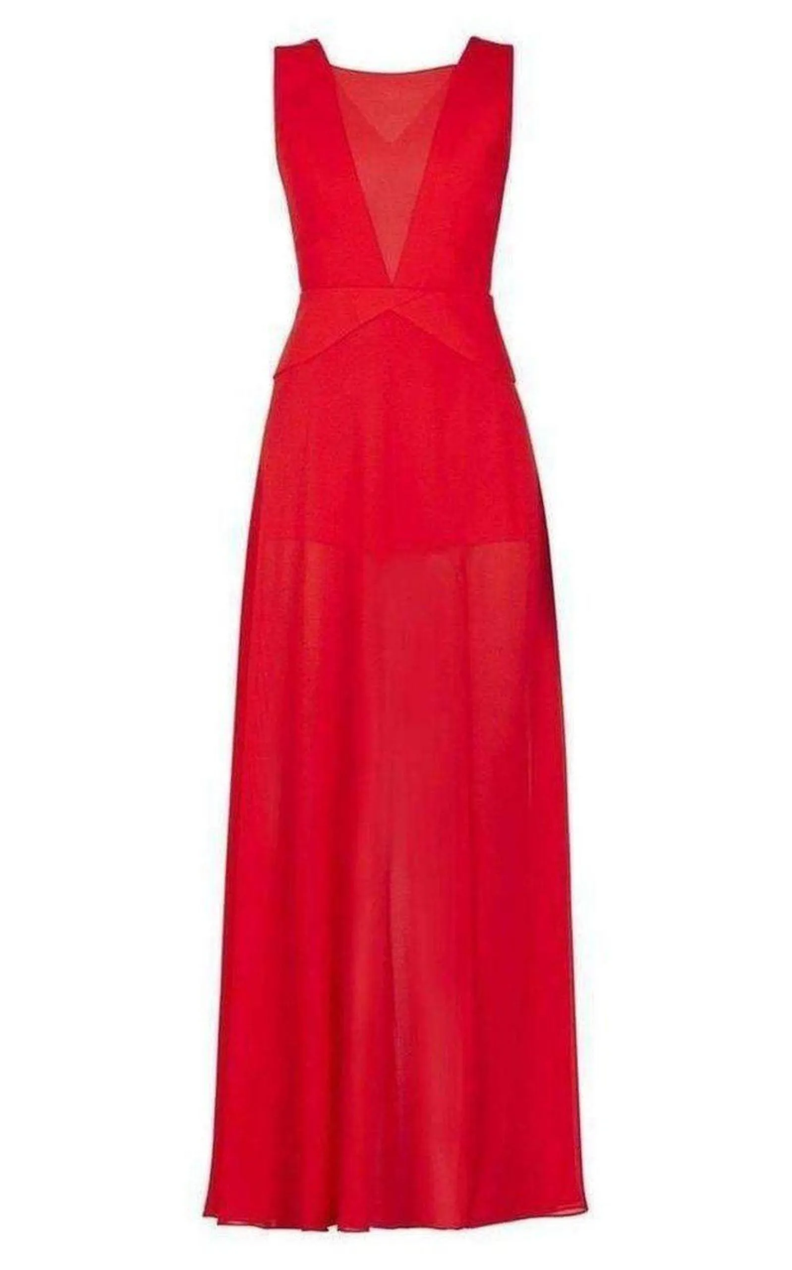 Halee Deep V-Neck Chiffon Skirt Romper sold by Runaway Catalog