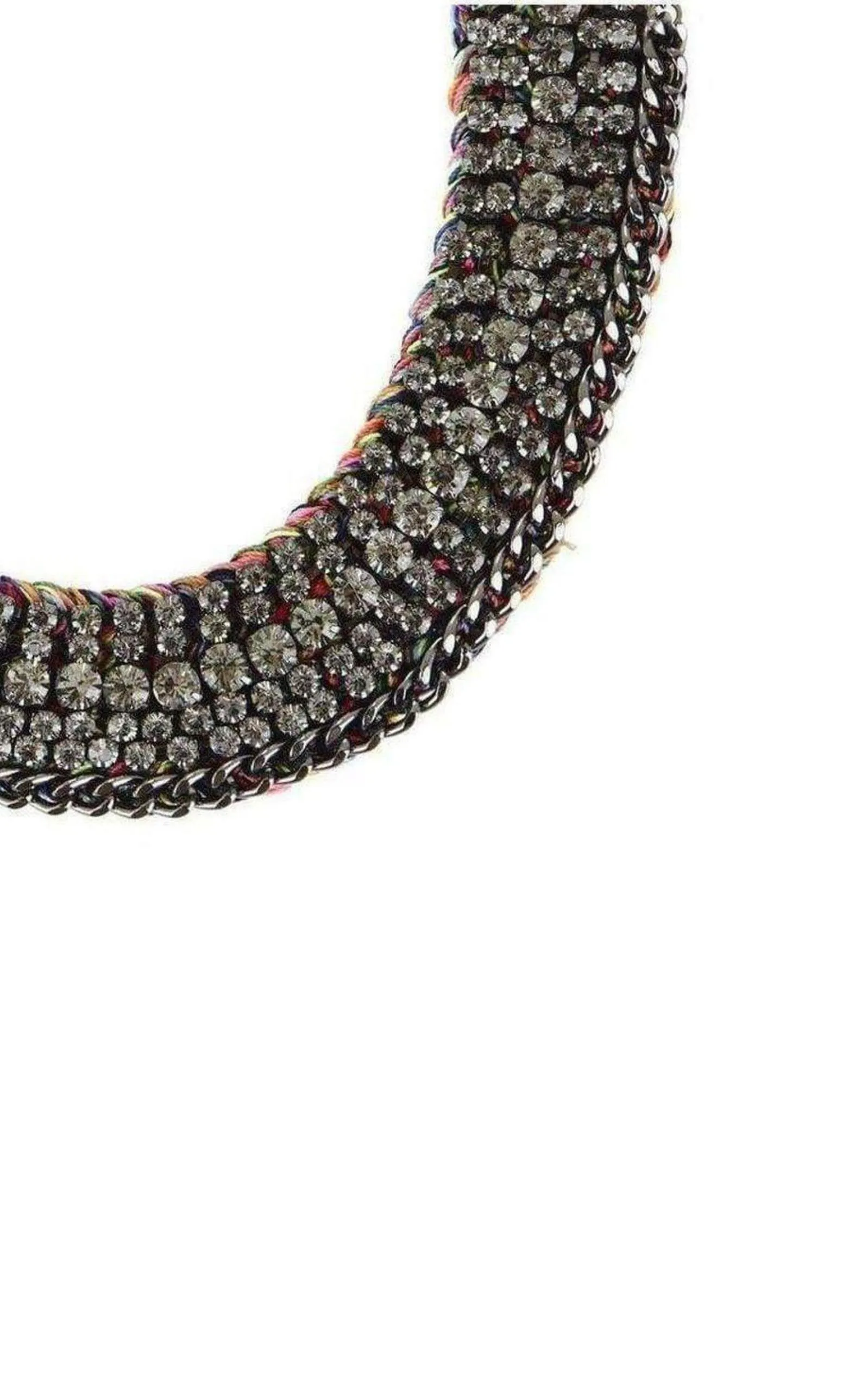 Stone and Thread Collar Necklace sold by Runaway Catalog product image thumbnail 2