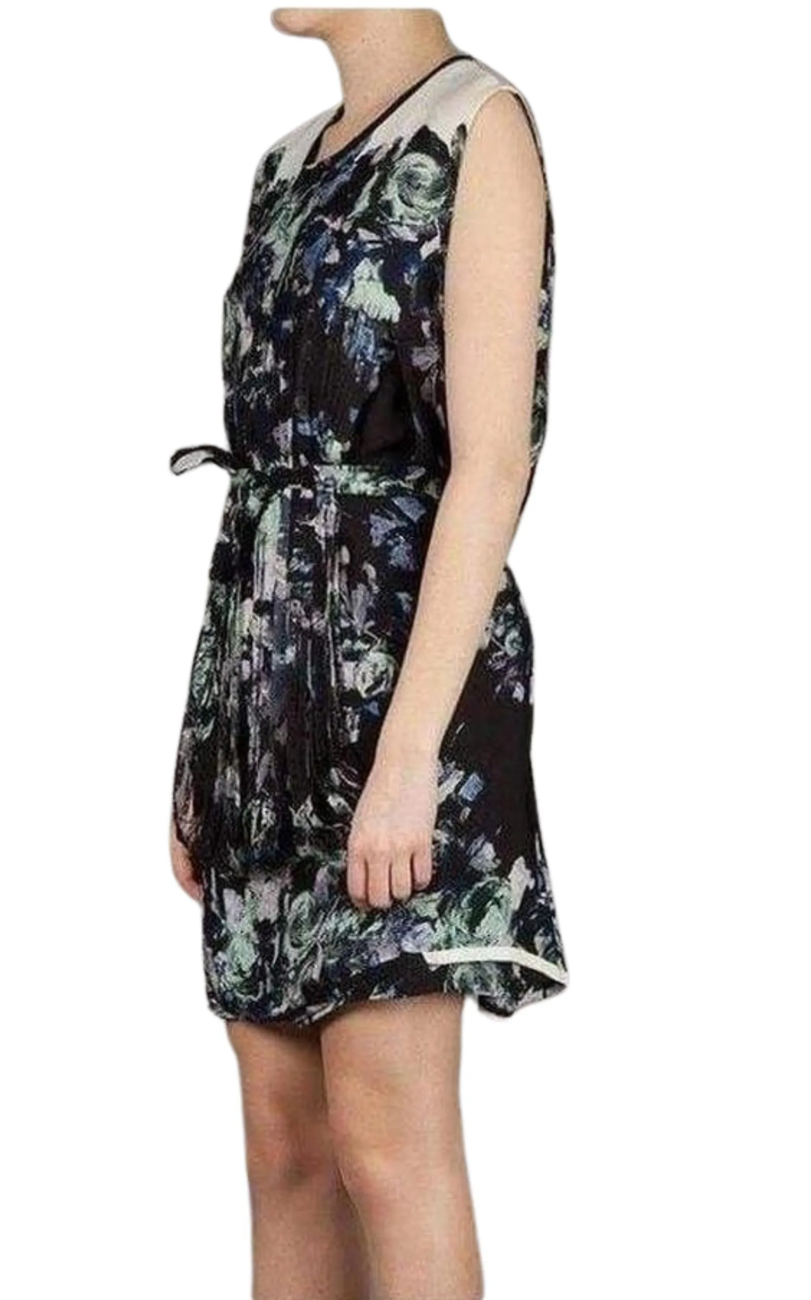 Floral Printed Fringe Silk Dress sold by Runaway Catalog product image thumbnail 5