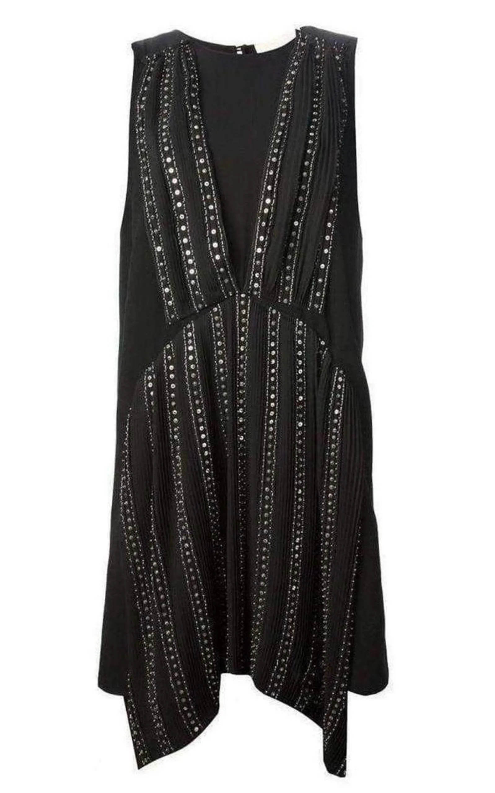 Black Embellished Silk Cocktail Dress sold by Runaway Catalog