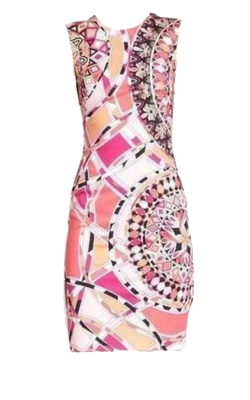Signature Print Sheath Cotton Dress sold by Runaway Catalog