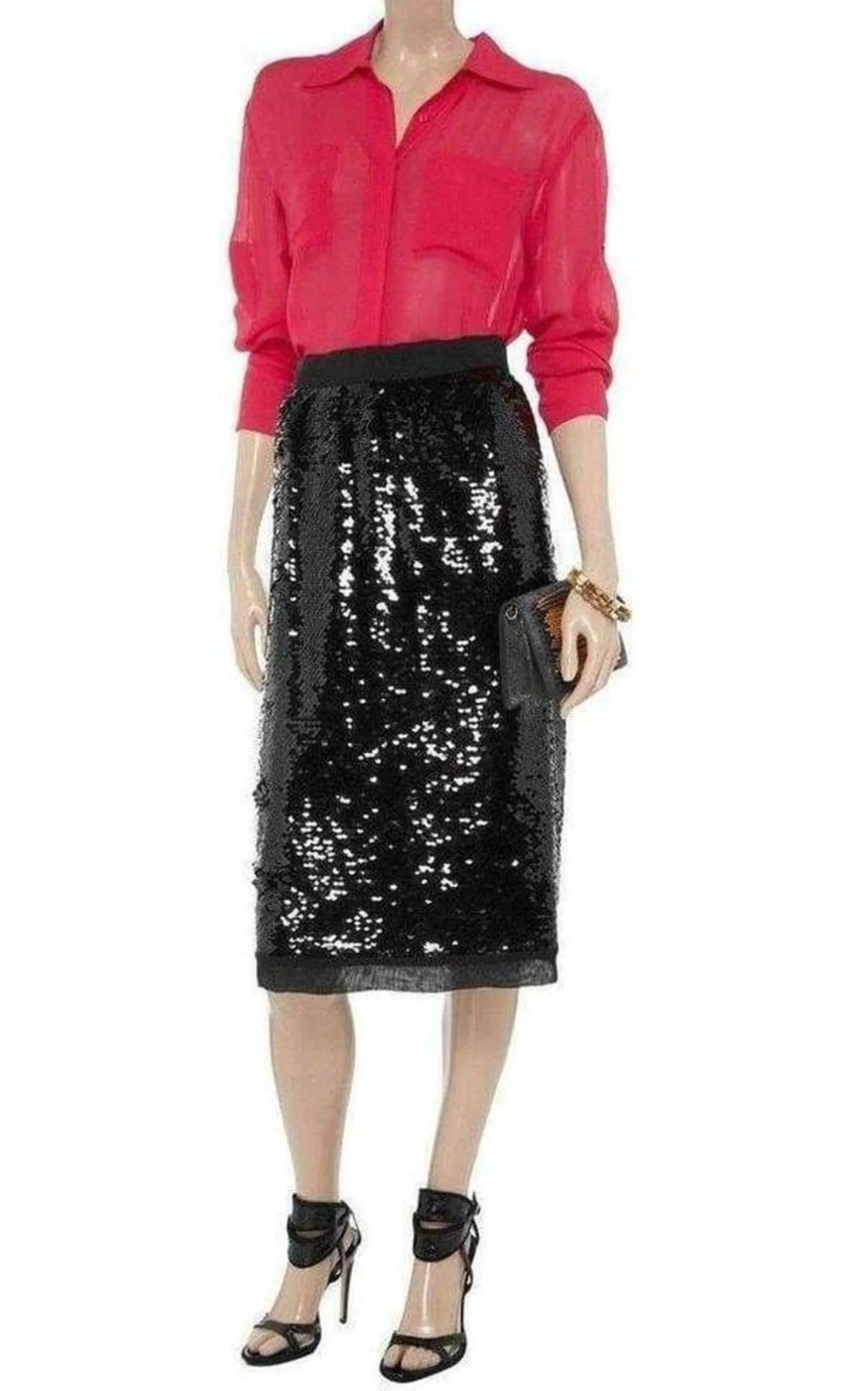 Sequin-Embellished Pencil Skirt sold by Runaway Catalog product image thumbnail 2