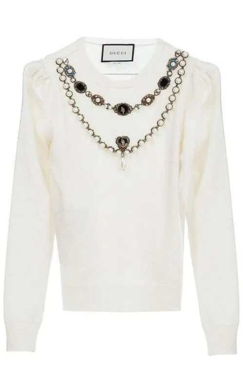 Embroidered Wool Sweater sold by Runaway Catalog